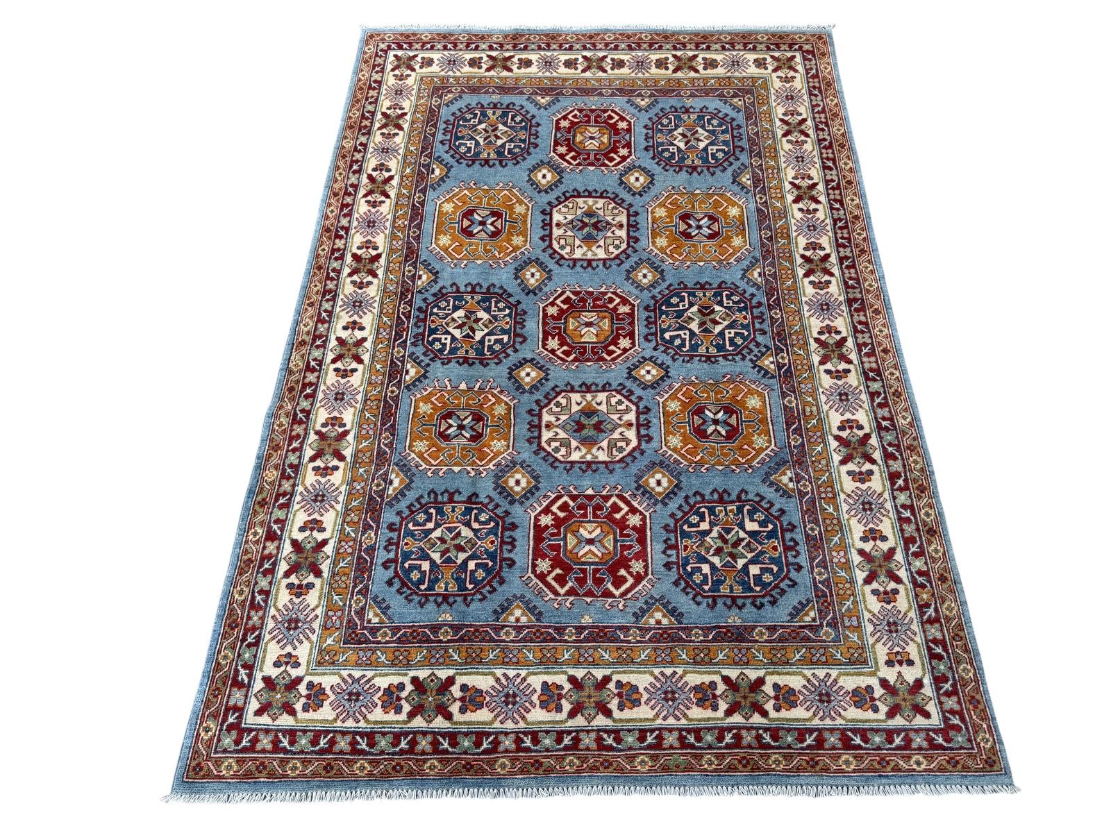 Hand-Knotted Kazak Hallway Runner Rug 255 CM x 171 CM   SK#1520