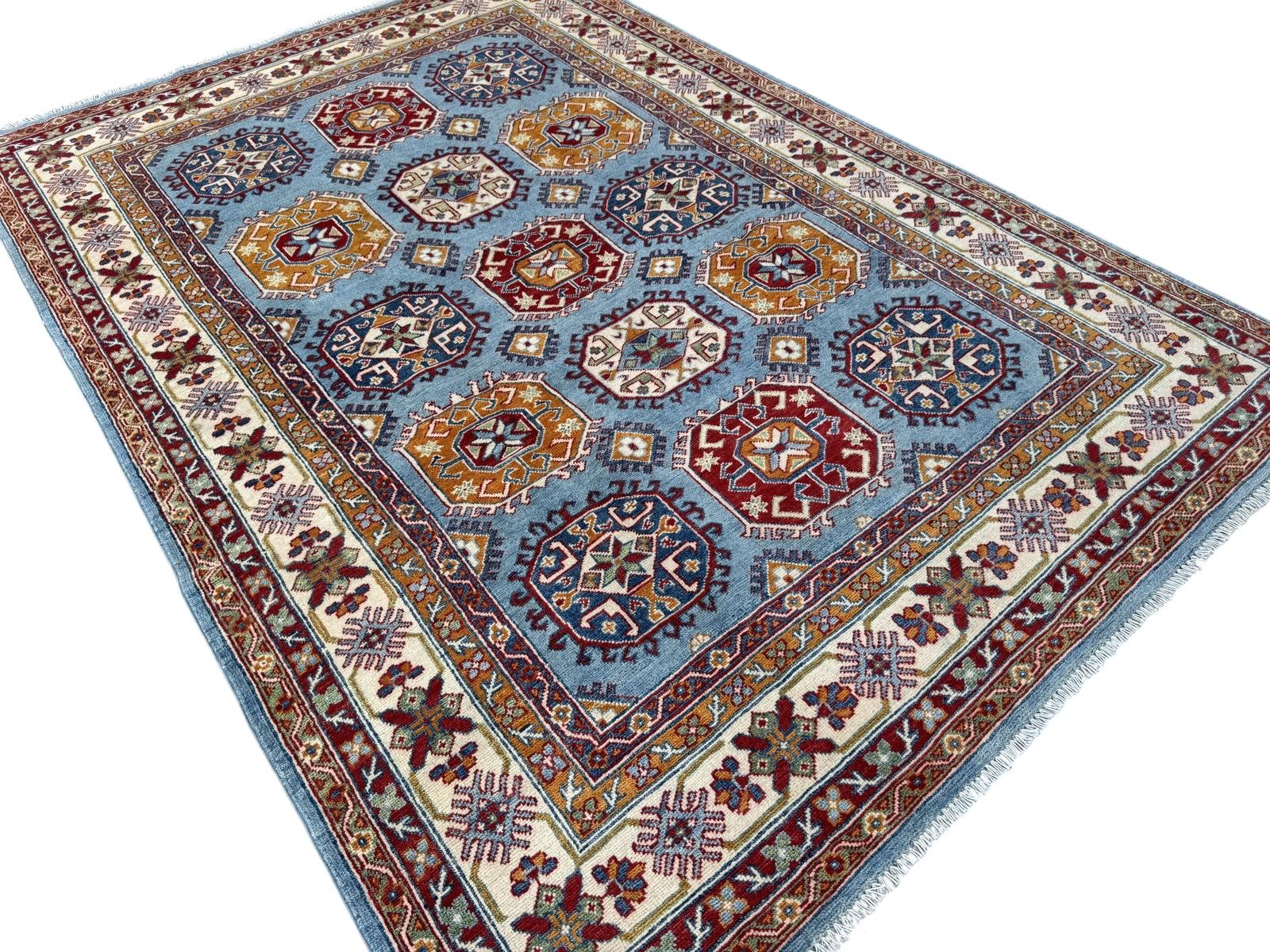 Hand-Knotted Kazak Hallway Runner Rug 255 CM x 171 CM   SK#1520