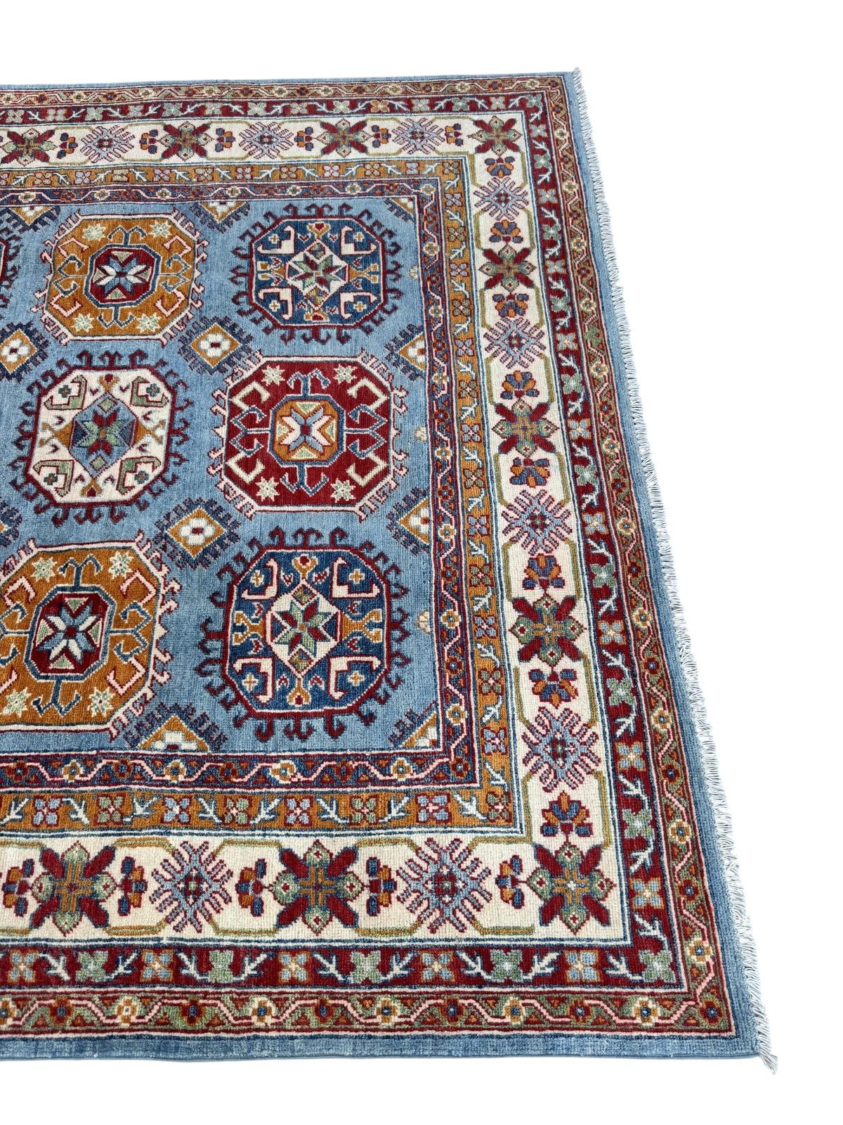 Hand-Knotted Kazak Hallway Runner Rug 255 CM x 171 CM   SK#1520