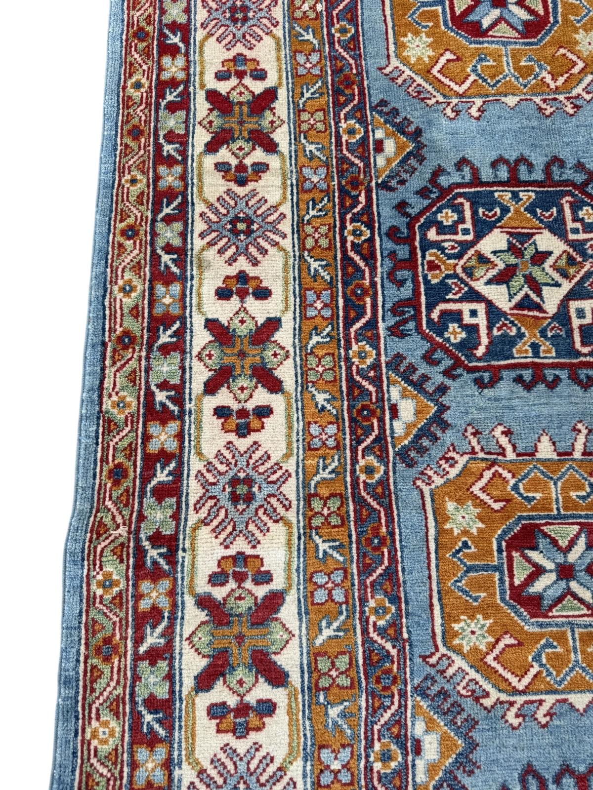 Hand-Knotted Kazak Hallway Runner Rug 255 CM x 171 CM   SK#1520