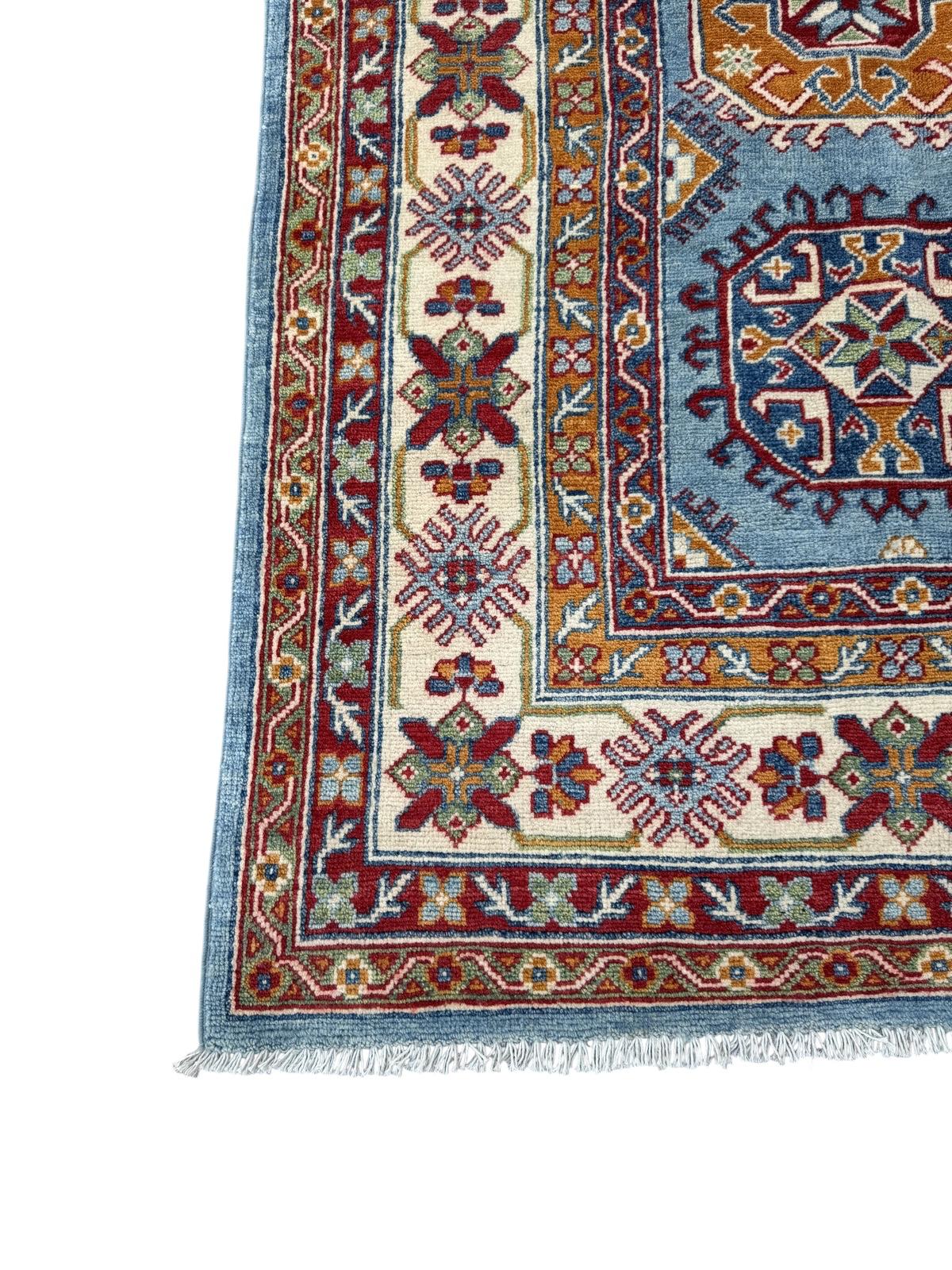 Hand-Knotted Kazak Hallway Runner Rug 255 CM x 171 CM   SK#1520