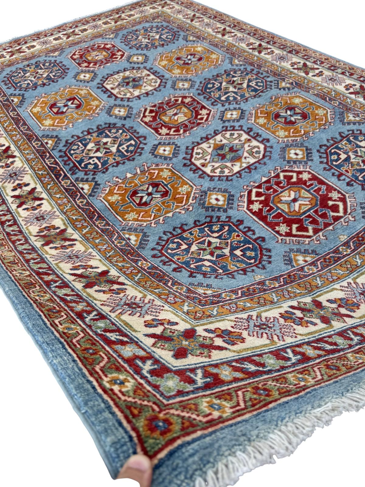 Hand-Knotted Kazak Hallway Runner Rug 255 CM x 171 CM   SK#1520