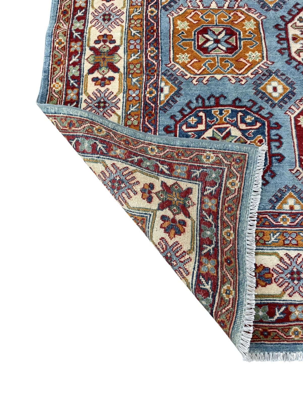 Hand-Knotted Kazak Hallway Runner Rug 255 CM x 171 CM   SK#1520