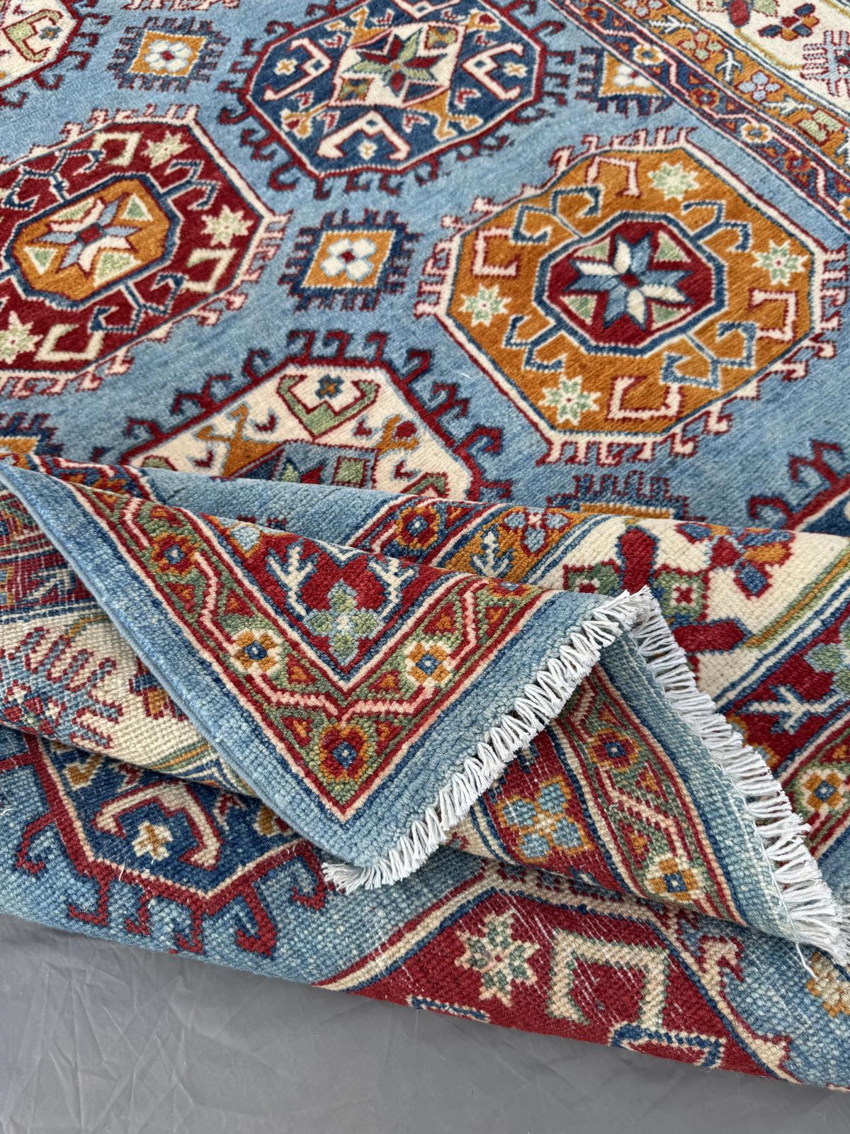 Hand-Knotted Kazak Hallway Runner Rug 255 CM x 171 CM   SK#1520