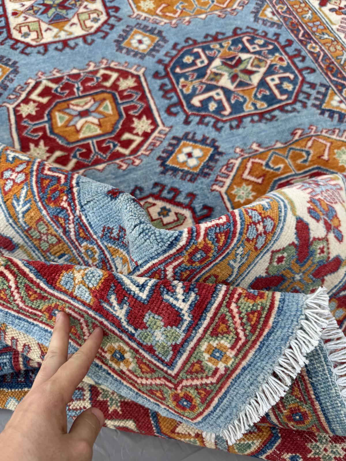 Hand-Knotted Kazak Hallway Runner Rug 255 CM x 171 CM   SK#1520