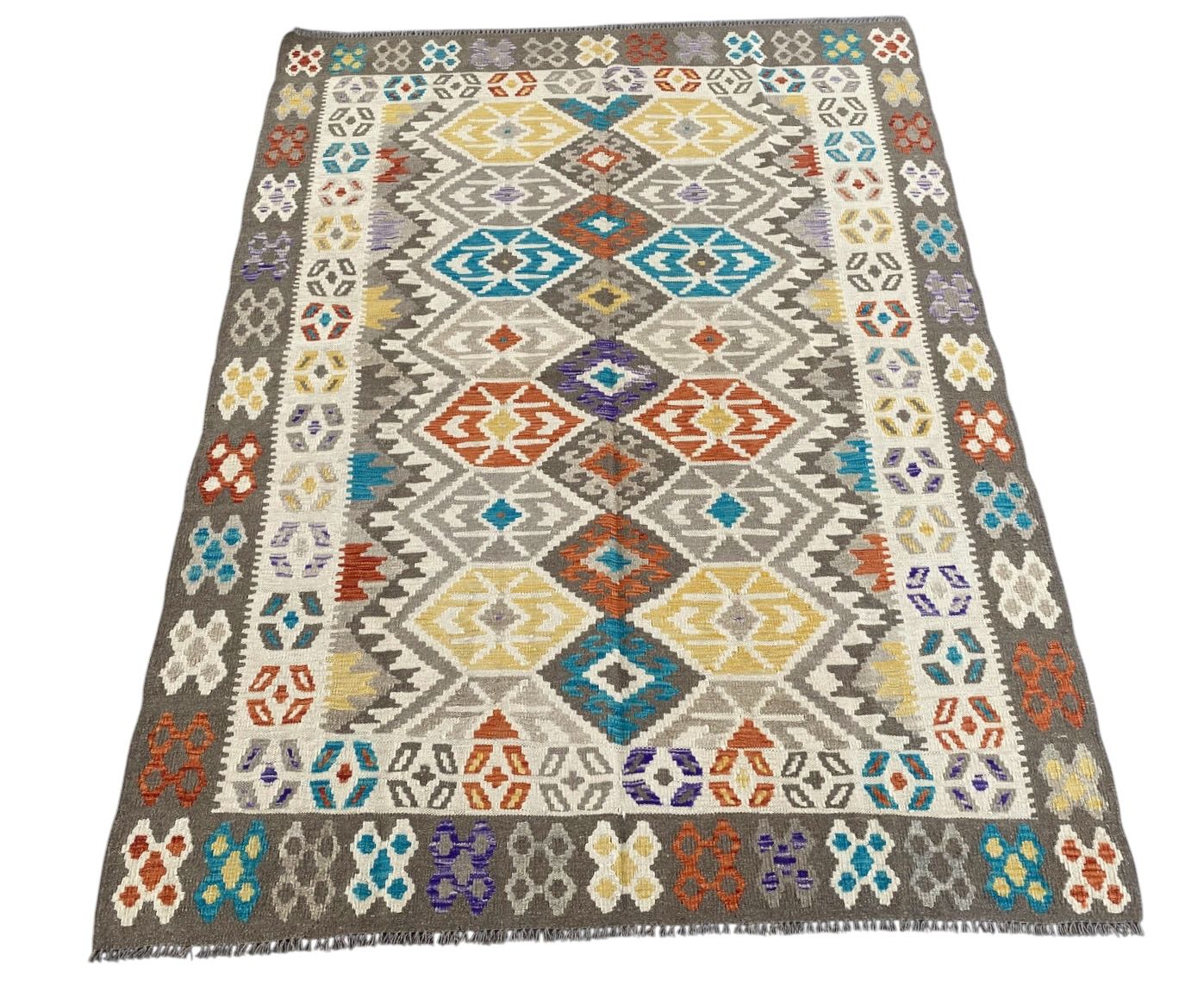 Handmade Afghan Kilim Rug  240 CM x 179 CM  SK#1288