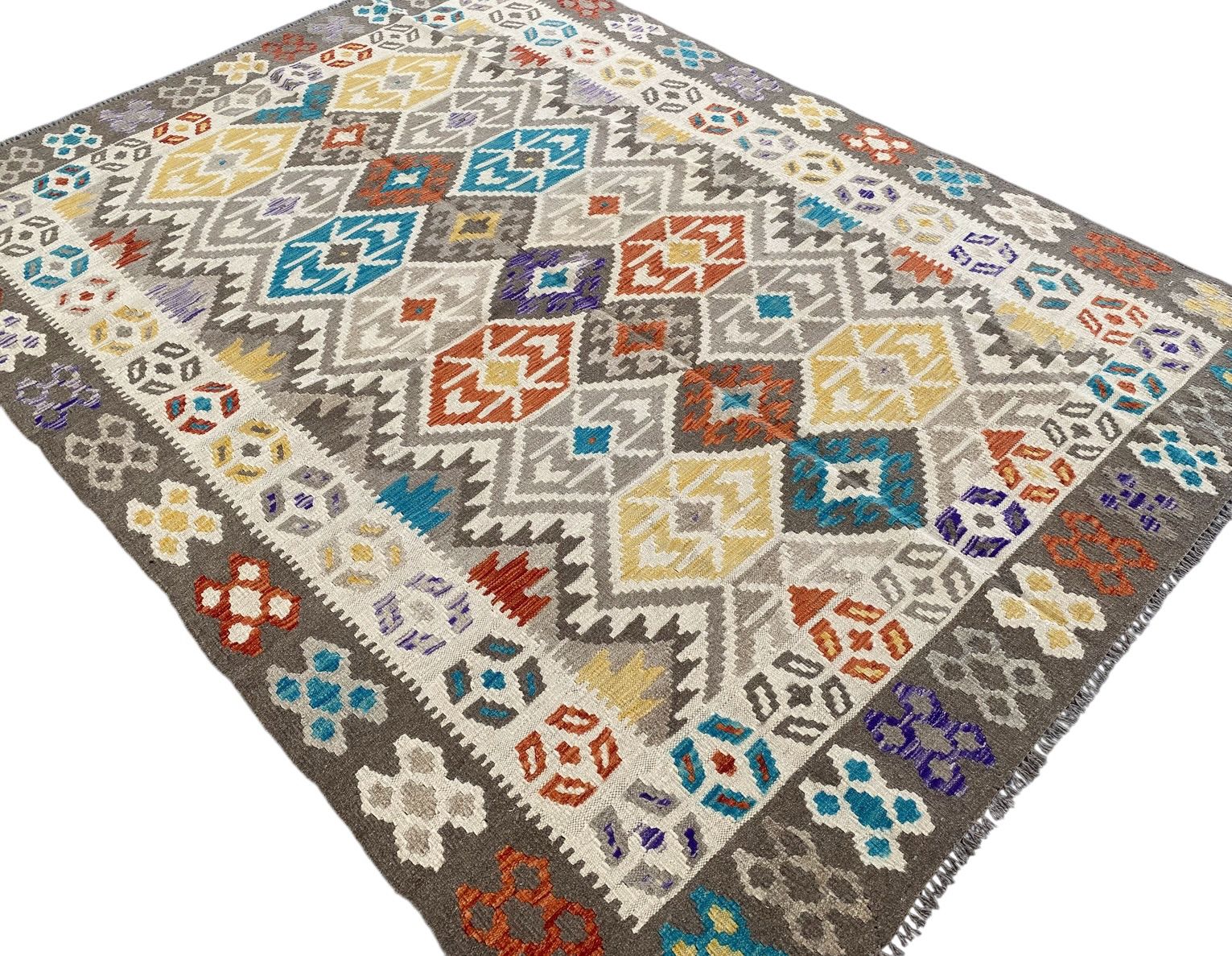 Handmade Afghan Kilim Rug  240 CM x 179 CM  SK#1288