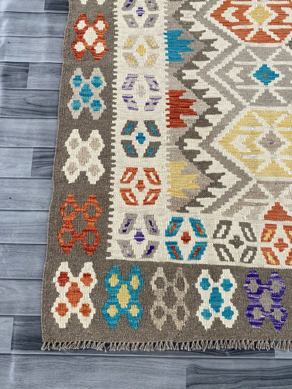 Handmade Afghan Kilim Rug  240 CM x 179 CM  SK#1288