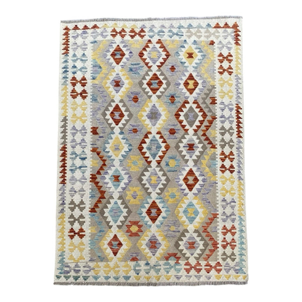 Handmade Afghan Kilim Rug  193 CM x 147 CM  SK#1231