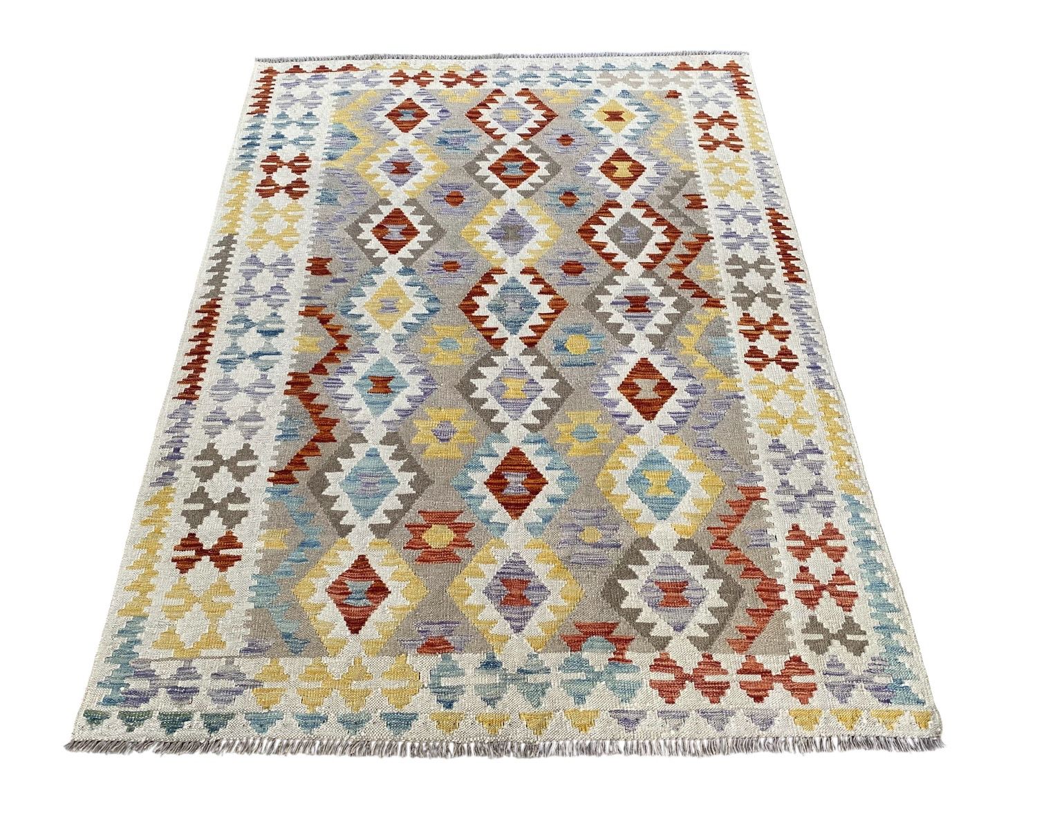 Handmade Afghan Kilim Rug  193 CM x 147 CM  SK#1231