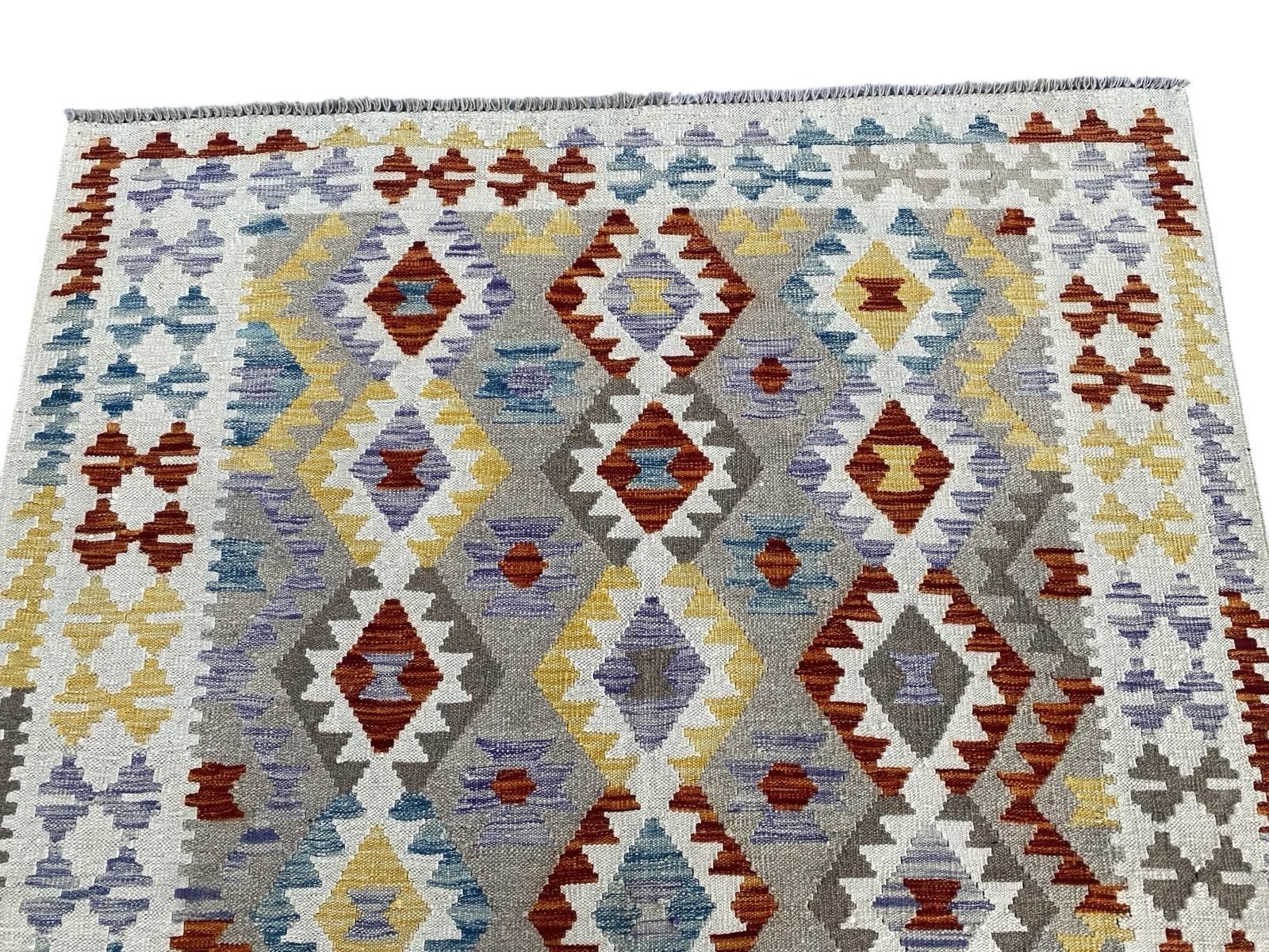 Handmade Afghan Kilim Rug  193 CM x 147 CM  SK#1231