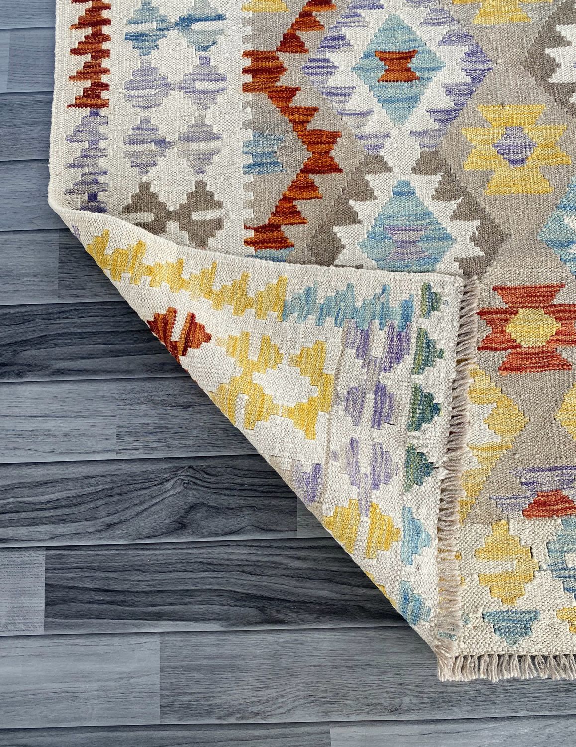 Handmade Afghan Kilim Rug  193 CM x 147 CM  SK#1231