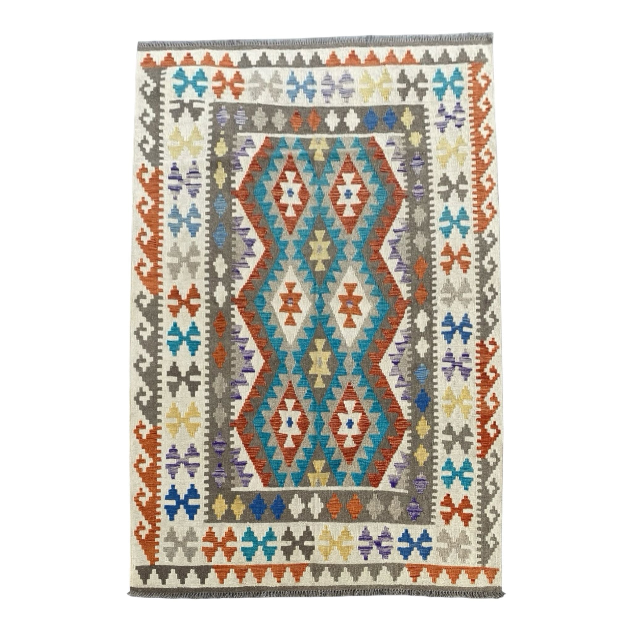 Handmade Afghan Kilim Rug  210 CM x 152 CM  SK#1233