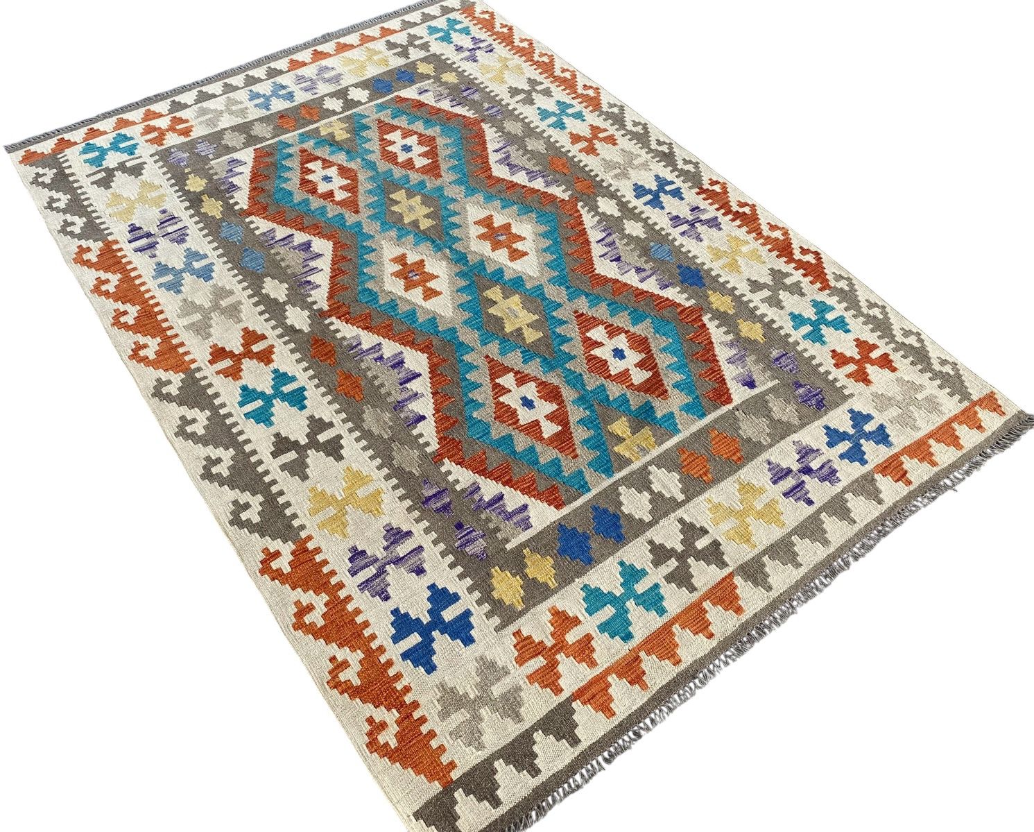 Handmade Afghan Kilim Rug  210 CM x 152 CM  SK#1233