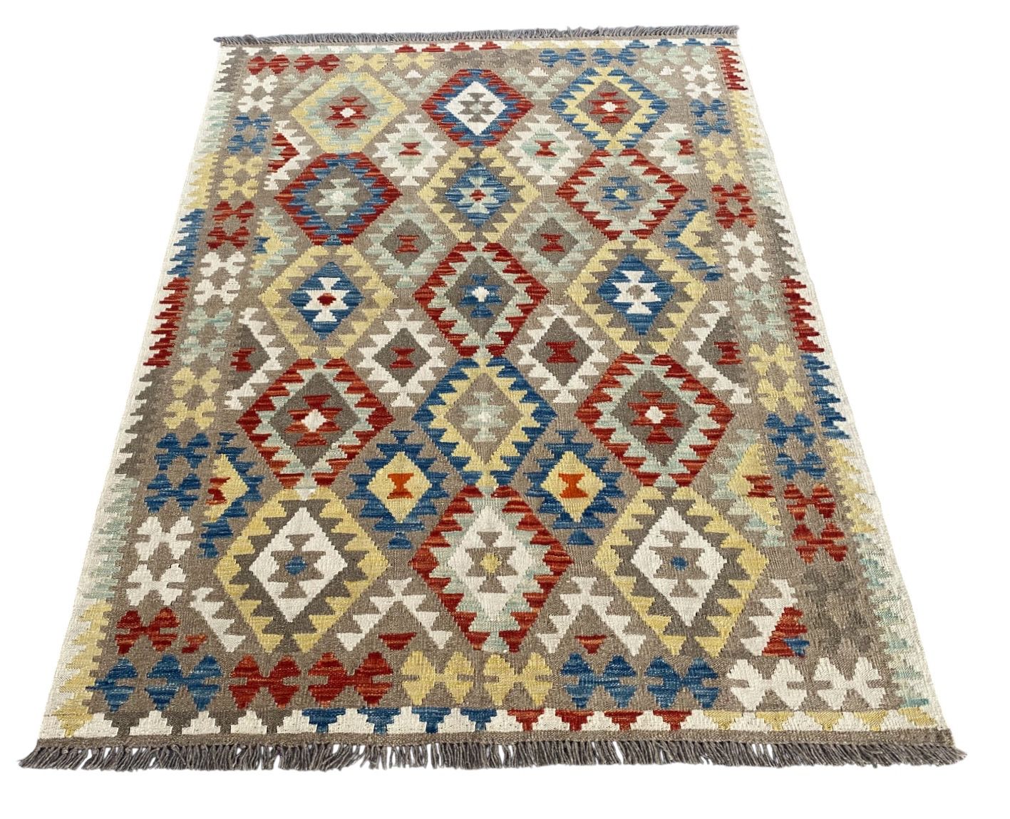 Handmade Afghan Kilim Rug  194 CM x 149 CM  SK#1235