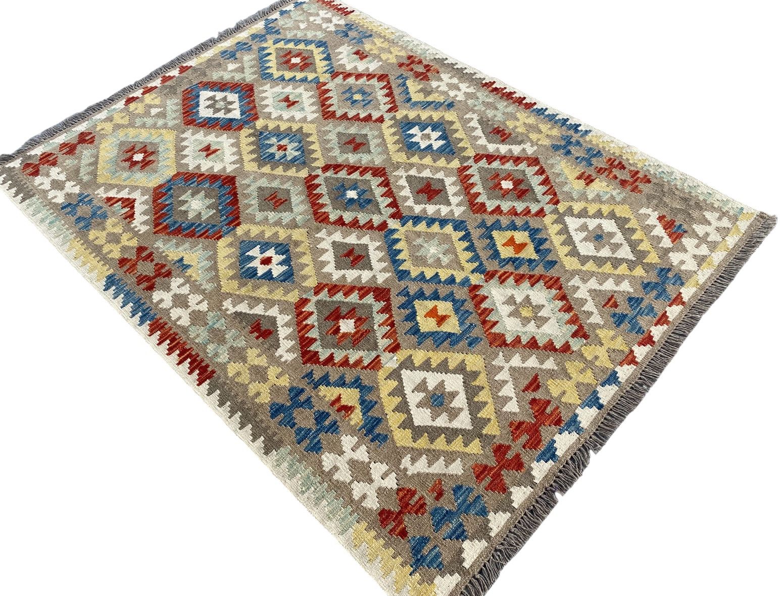 Handmade Afghan Kilim Rug  194 CM x 149 CM  SK#1235