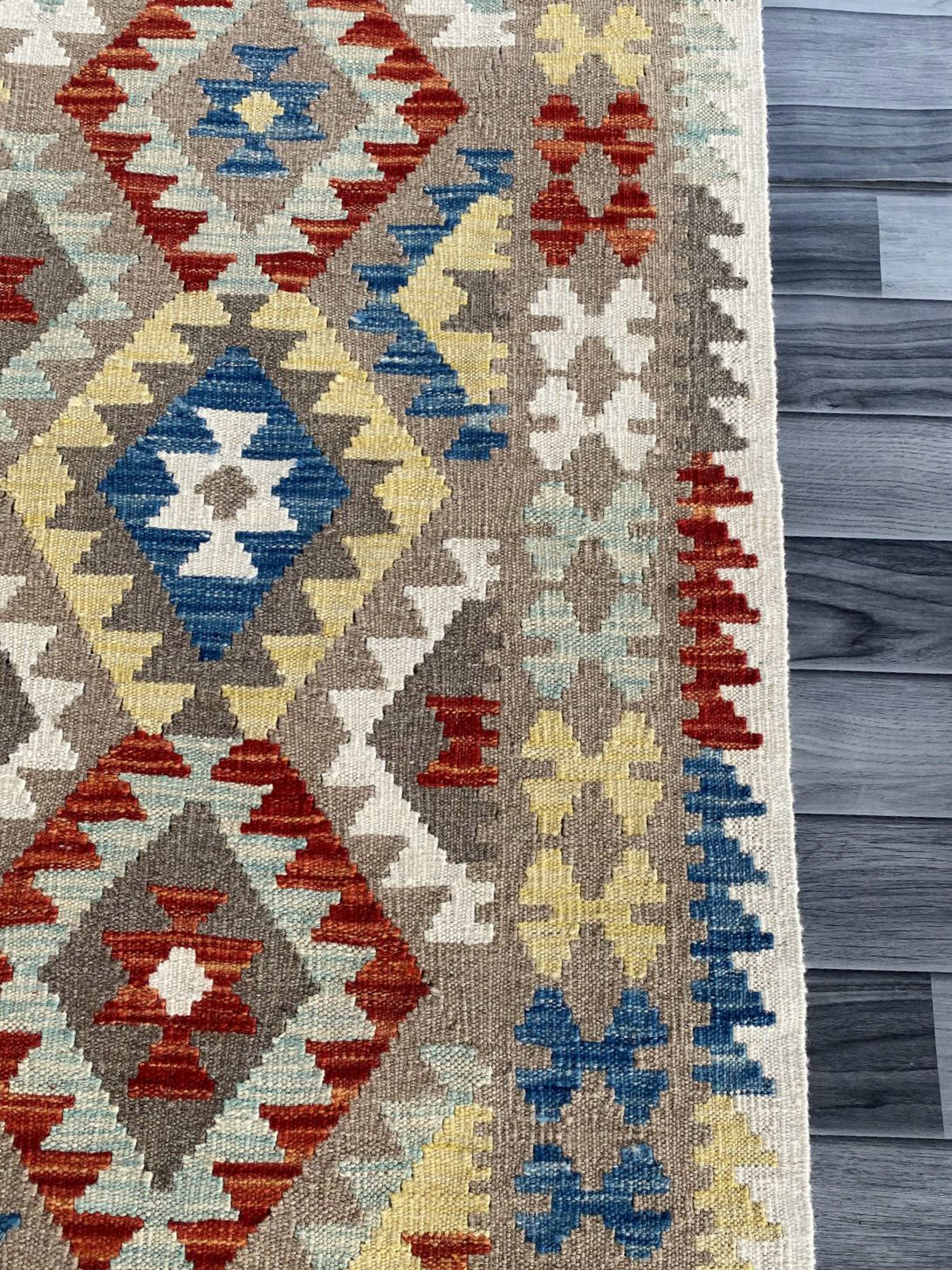 Handmade Afghan Kilim Rug  194 CM x 149 CM  SK#1235