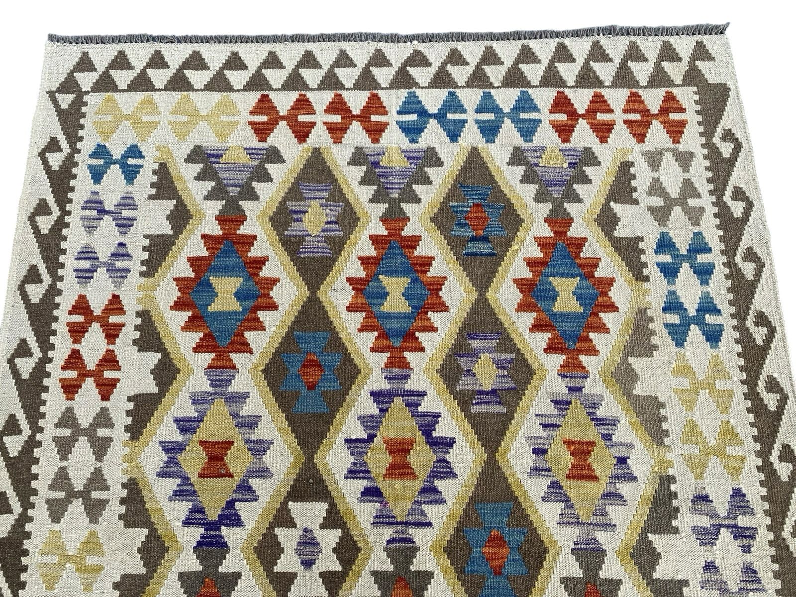 Handmade Afghan Kilim Rug  195 CM x 153 CM  SK#1237