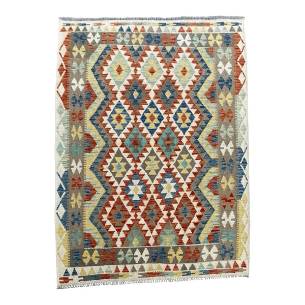 Handmade Afghan Kilim Rug 202 CM x 153 CM  SK#1239