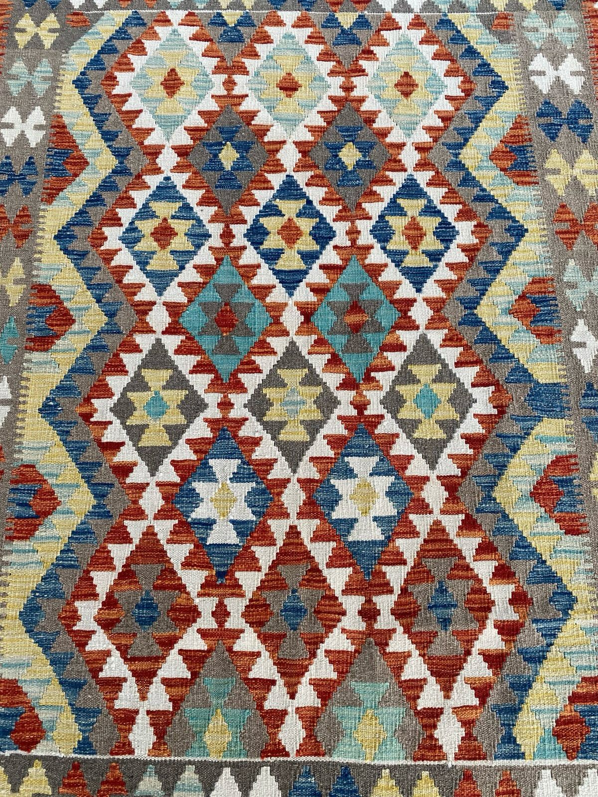 Handmade Afghan Kilim Rug 202 CM x 153 CM  SK#1239