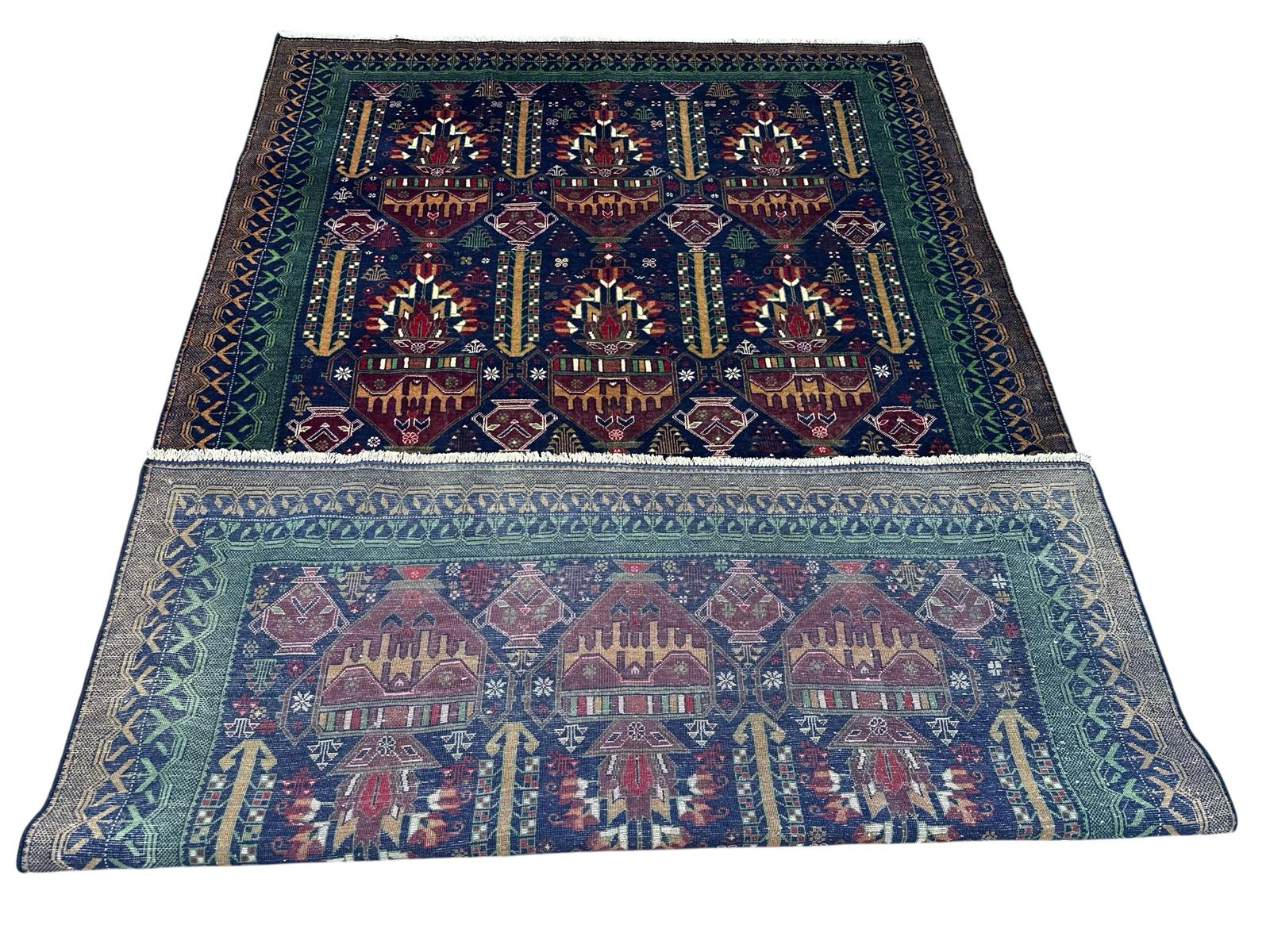Handmade Traditional Afghan Vintage Balochi Rug  312 CM x 190 CM Sk#2011