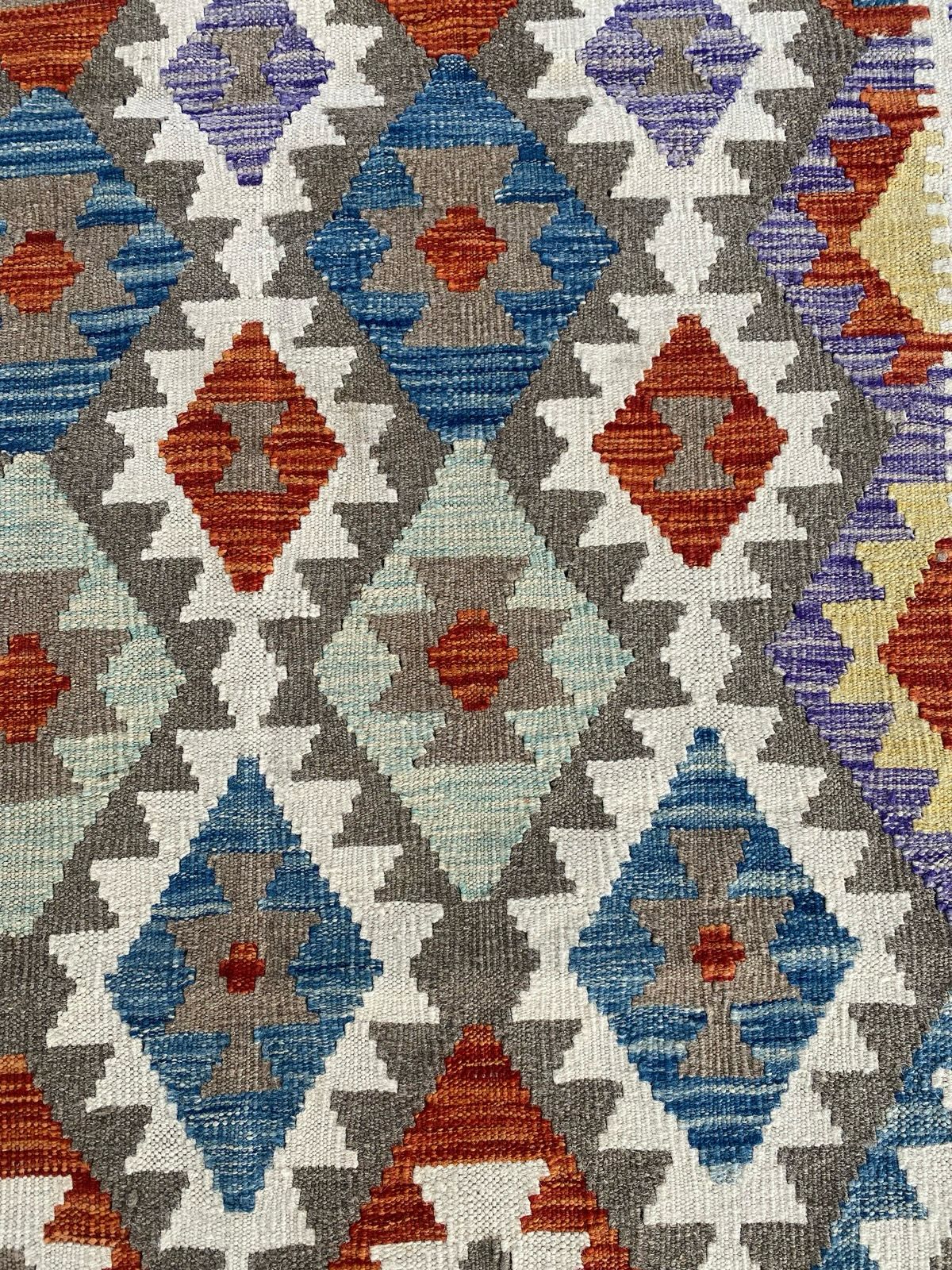 Handmade Afghan Kilim Rug 198 CM x 151 CM Sk#1246