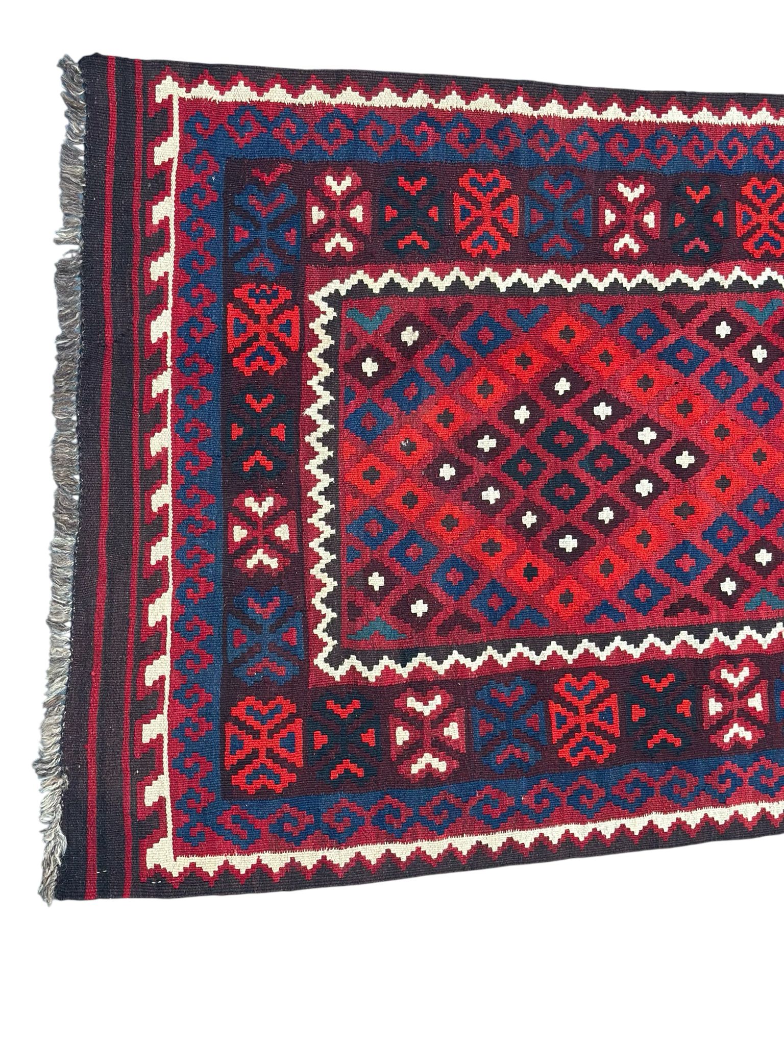 Handmade Afghan Kilim Runner Rug 195 CM x 103 CM Sk#2014