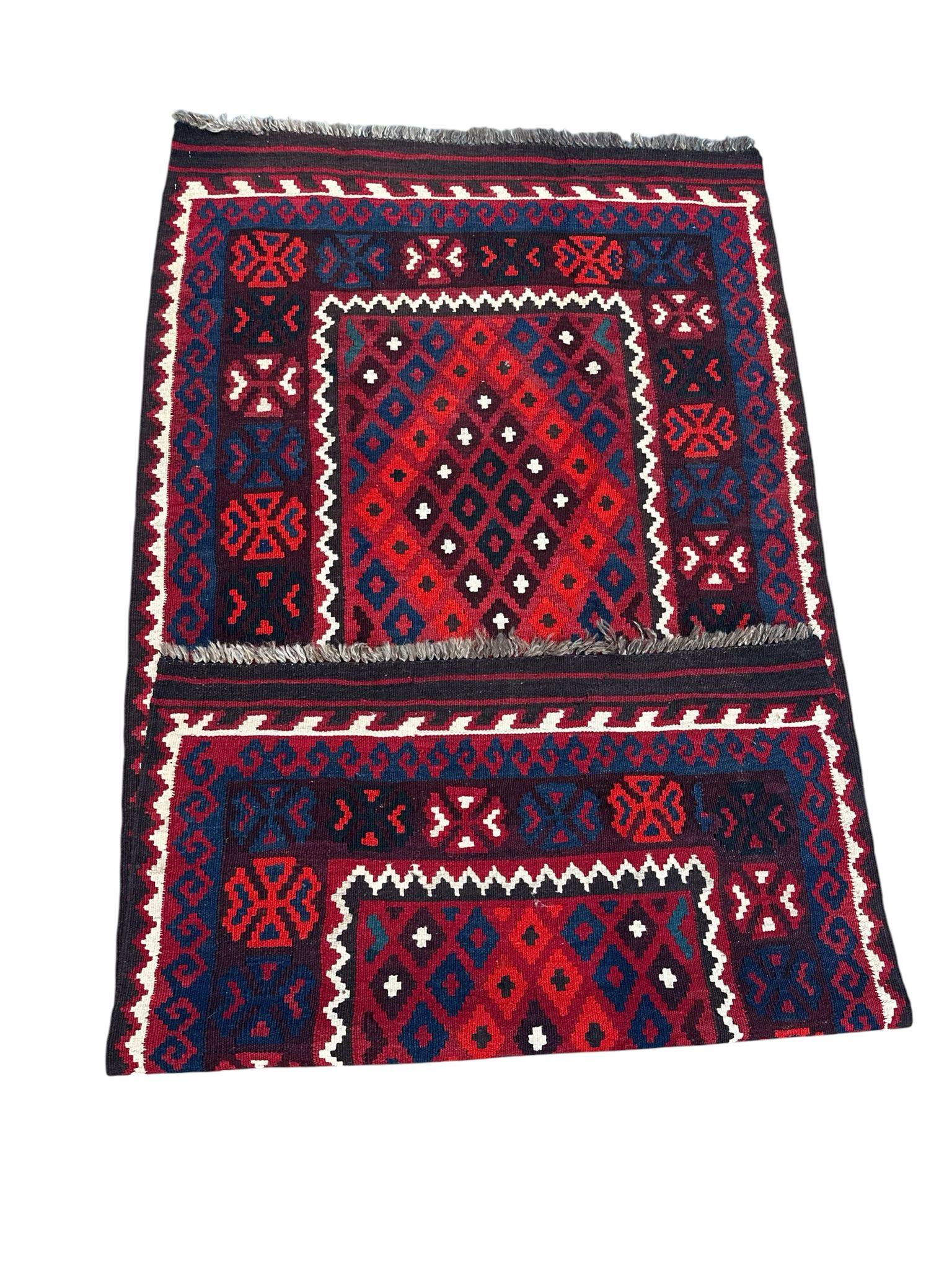 Handmade Afghan Kilim Runner Rug 195 CM x 103 CM Sk#2014