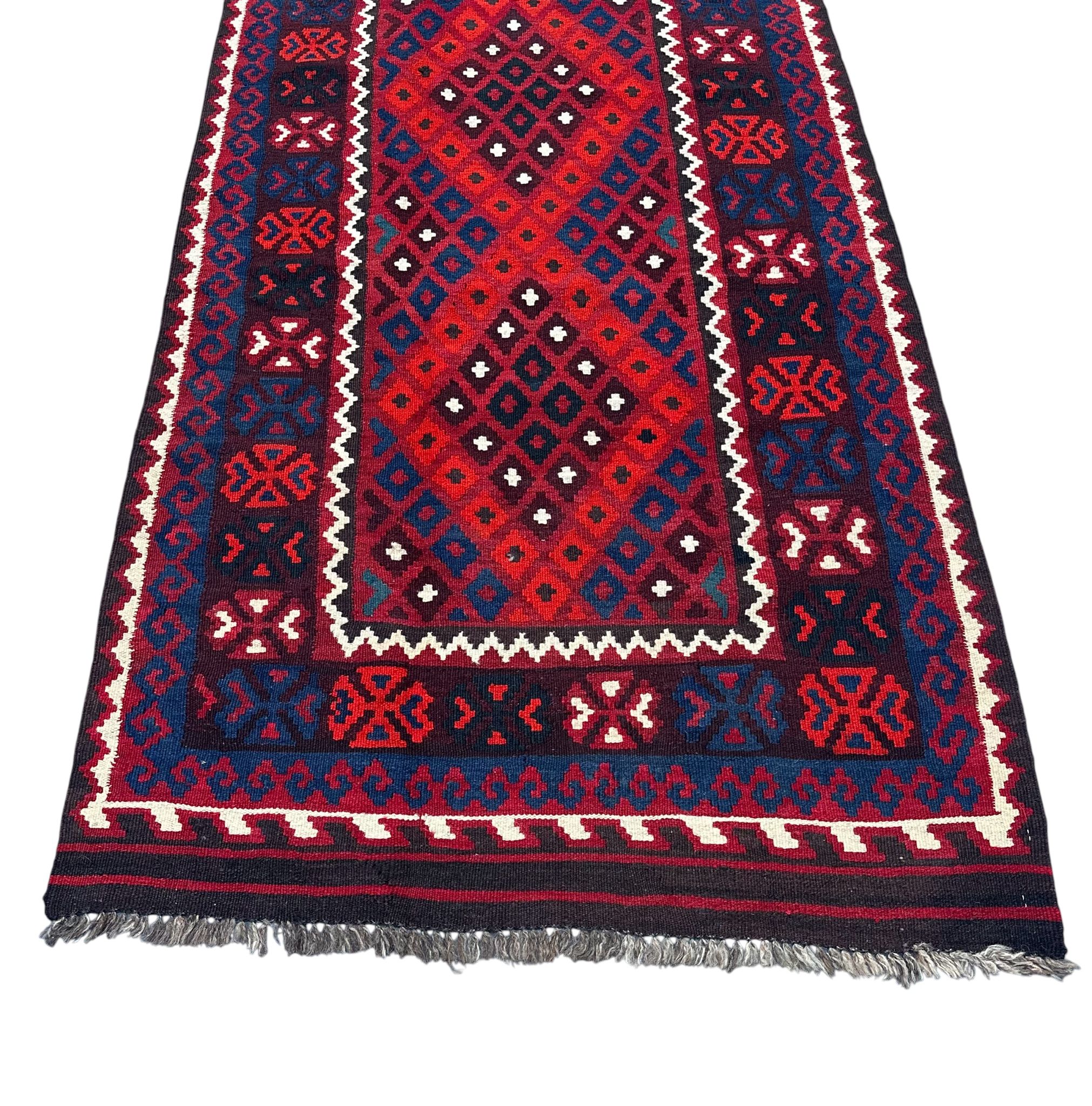 Handmade Afghan Kilim Runner Rug 195 CM x 103 CM Sk#2014