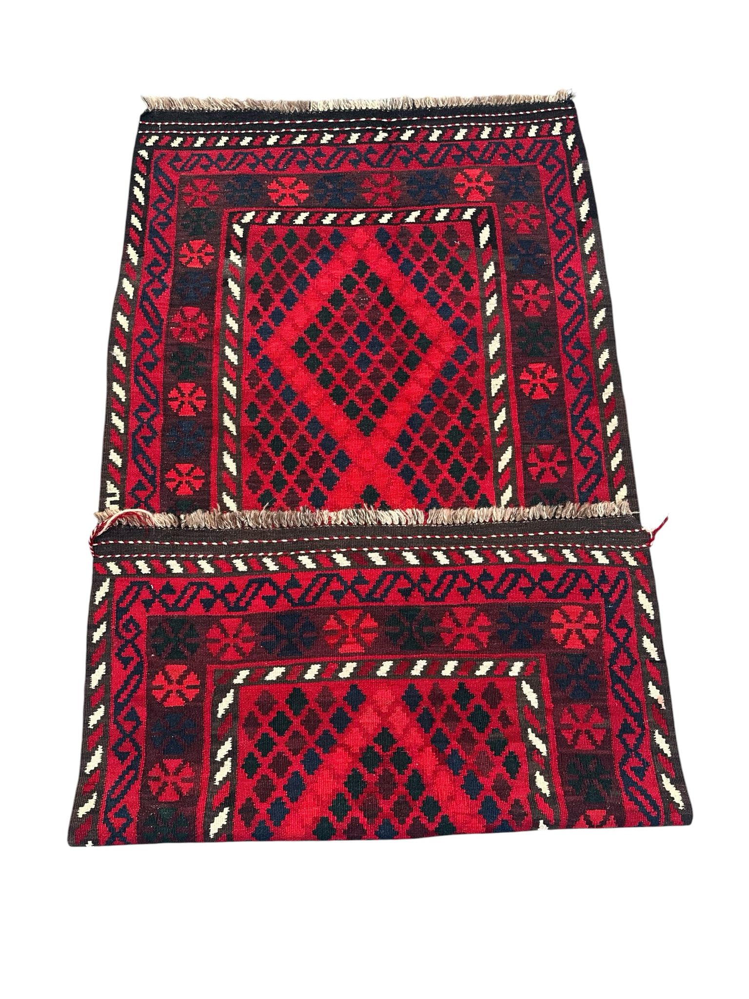 Handmade Afghan Kilim Runner Rug 195 CM x 100 CM Sk#2015