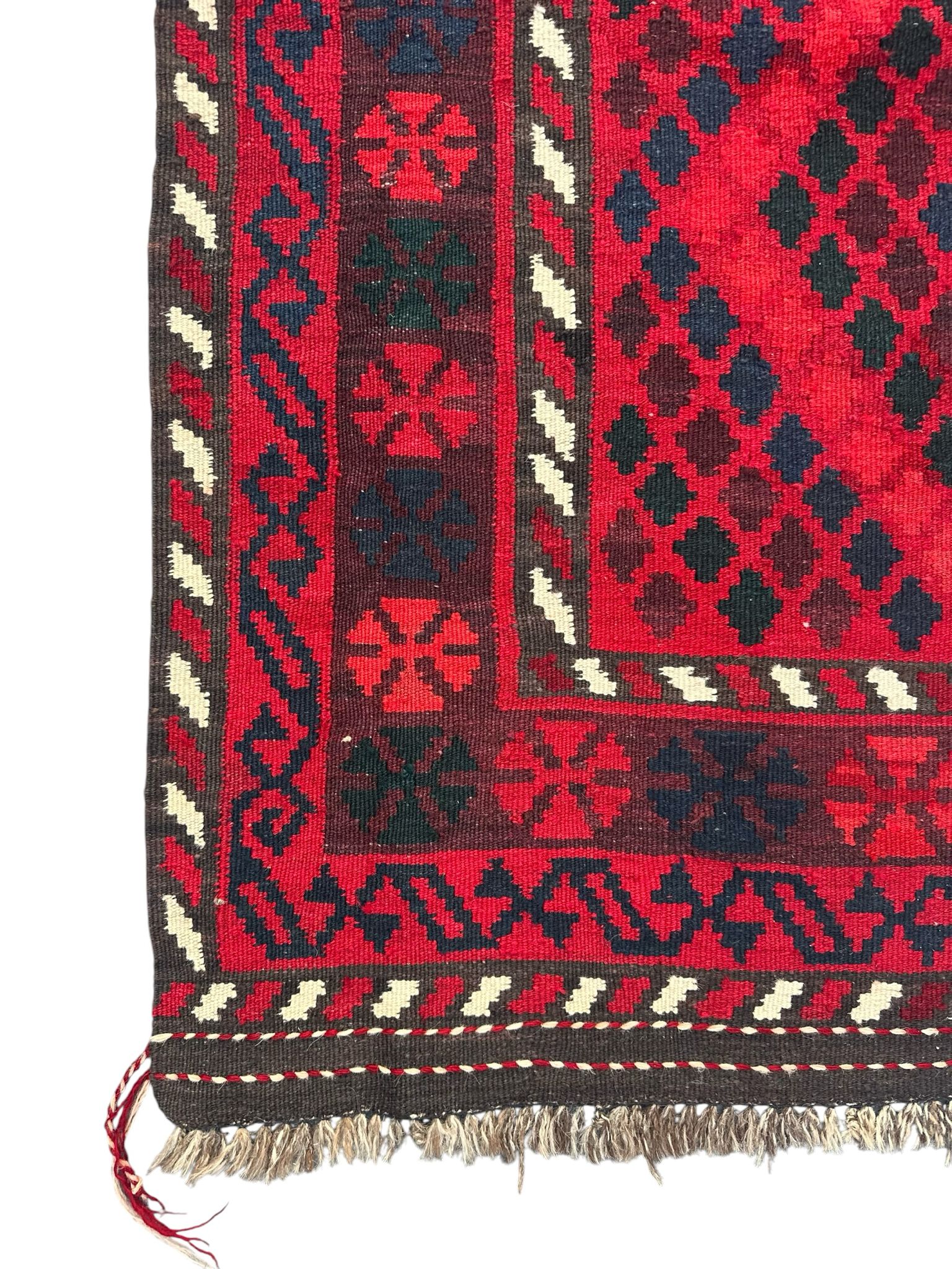 Handmade Afghan Kilim Runner Rug 195 CM x 100 CM Sk#2015