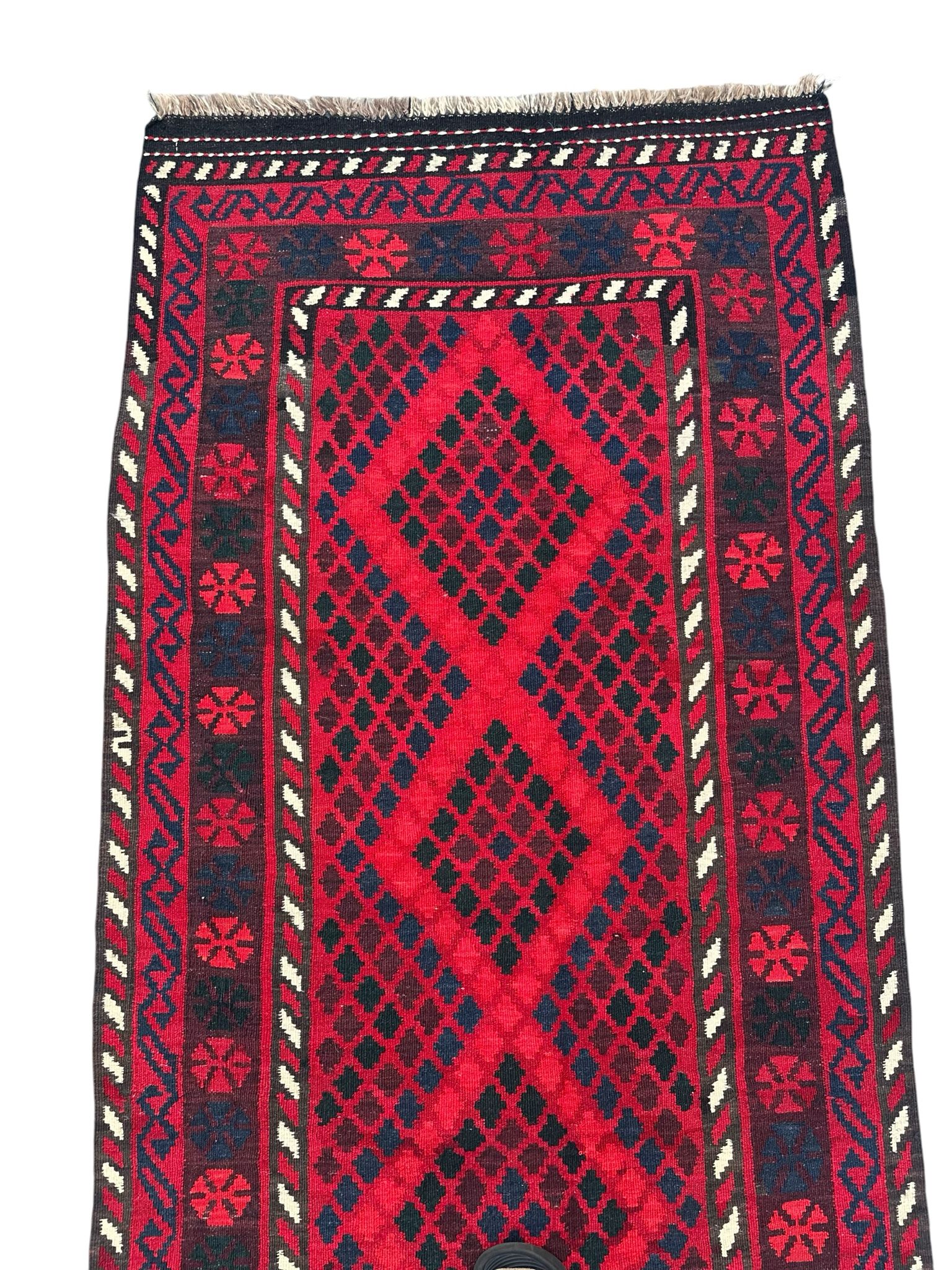 Handmade Afghan Kilim Runner Rug 195 CM x 100 CM Sk#2015