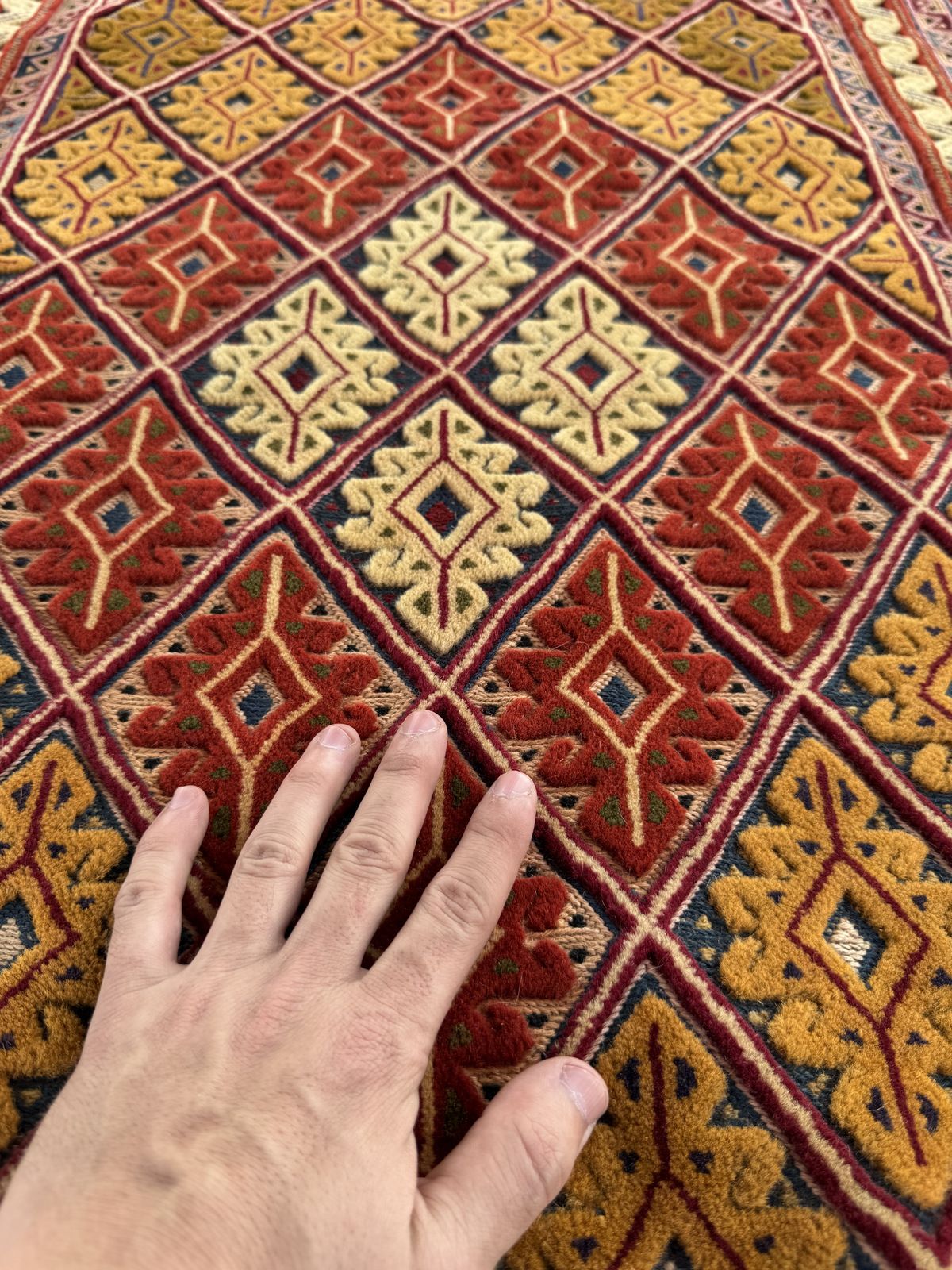 Handmade Afghan Meshwani Rug 120 CM x 80 CM  SK#1492