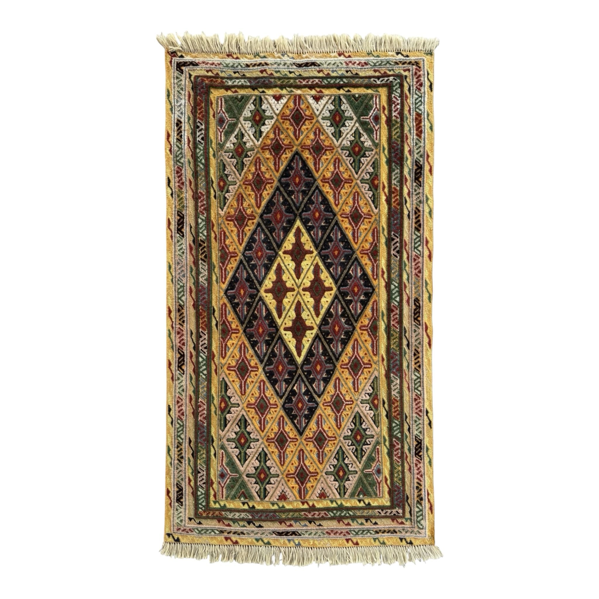 Handmade Afghan Meshwani Rug 140 CM x 84 CM  SK#1493