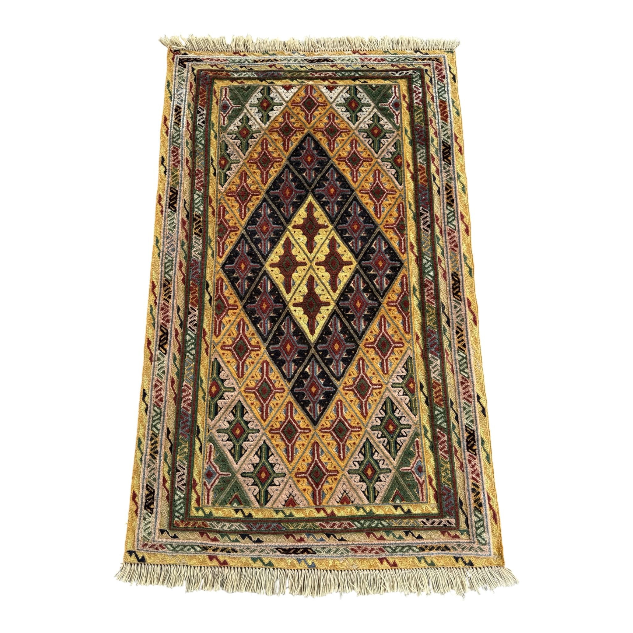 Handmade Afghan Meshwani Rug 140 CM x 84 CM  SK#1493
