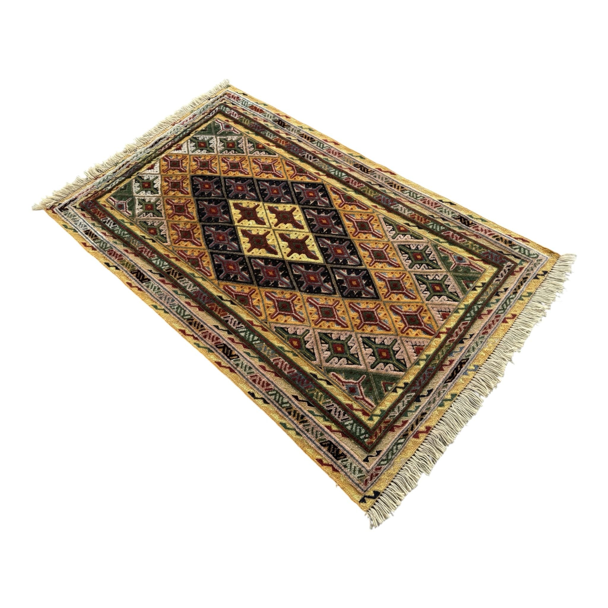 Handmade Afghan Meshwani Rug 140 CM x 84 CM  SK#1493