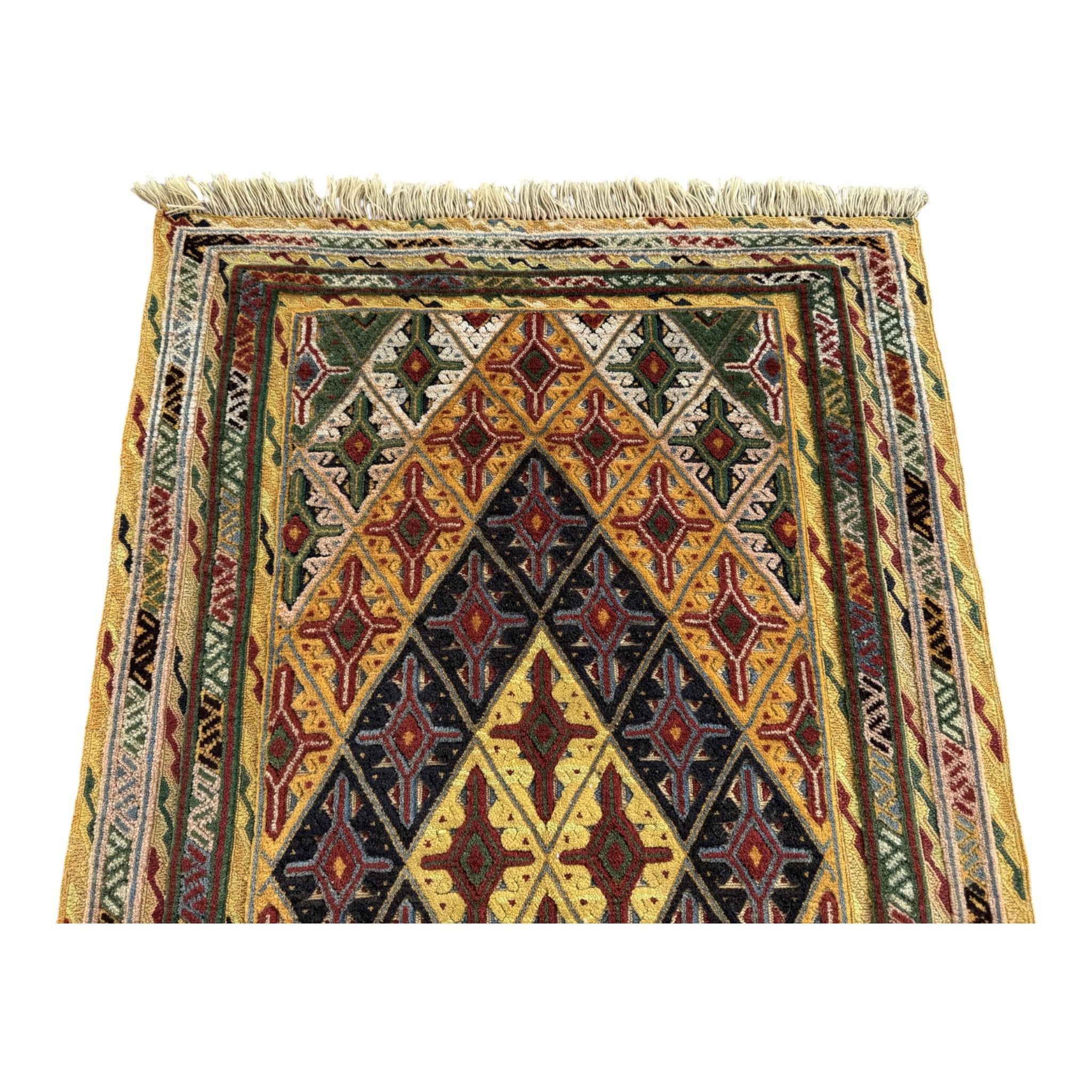 Handmade Afghan Meshwani Rug 140 CM x 84 CM  SK#1493