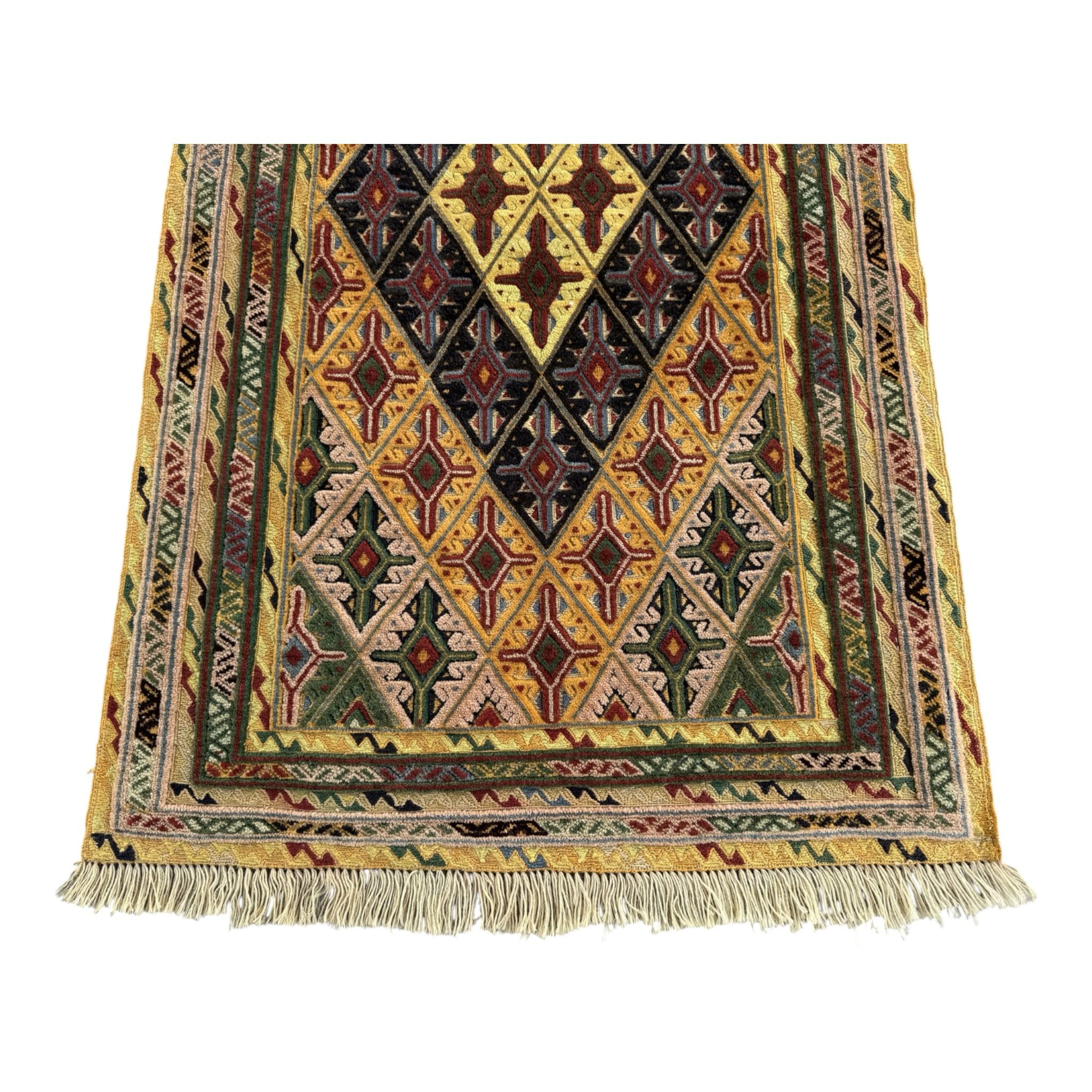 Handmade Afghan Meshwani Rug 140 CM x 84 CM  SK#1493