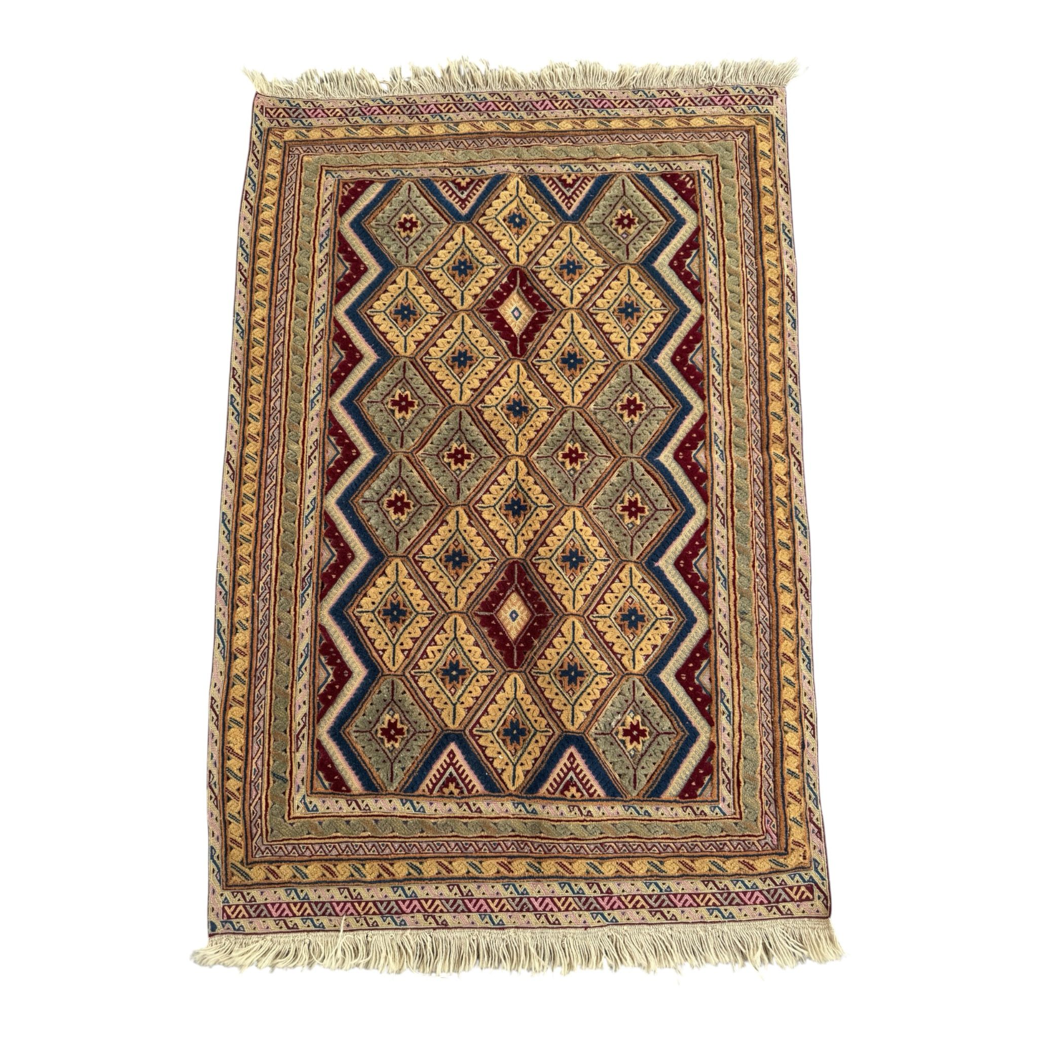Handmade Afghan Meshwani Rug 125 CM x 85 CM  SK#1495