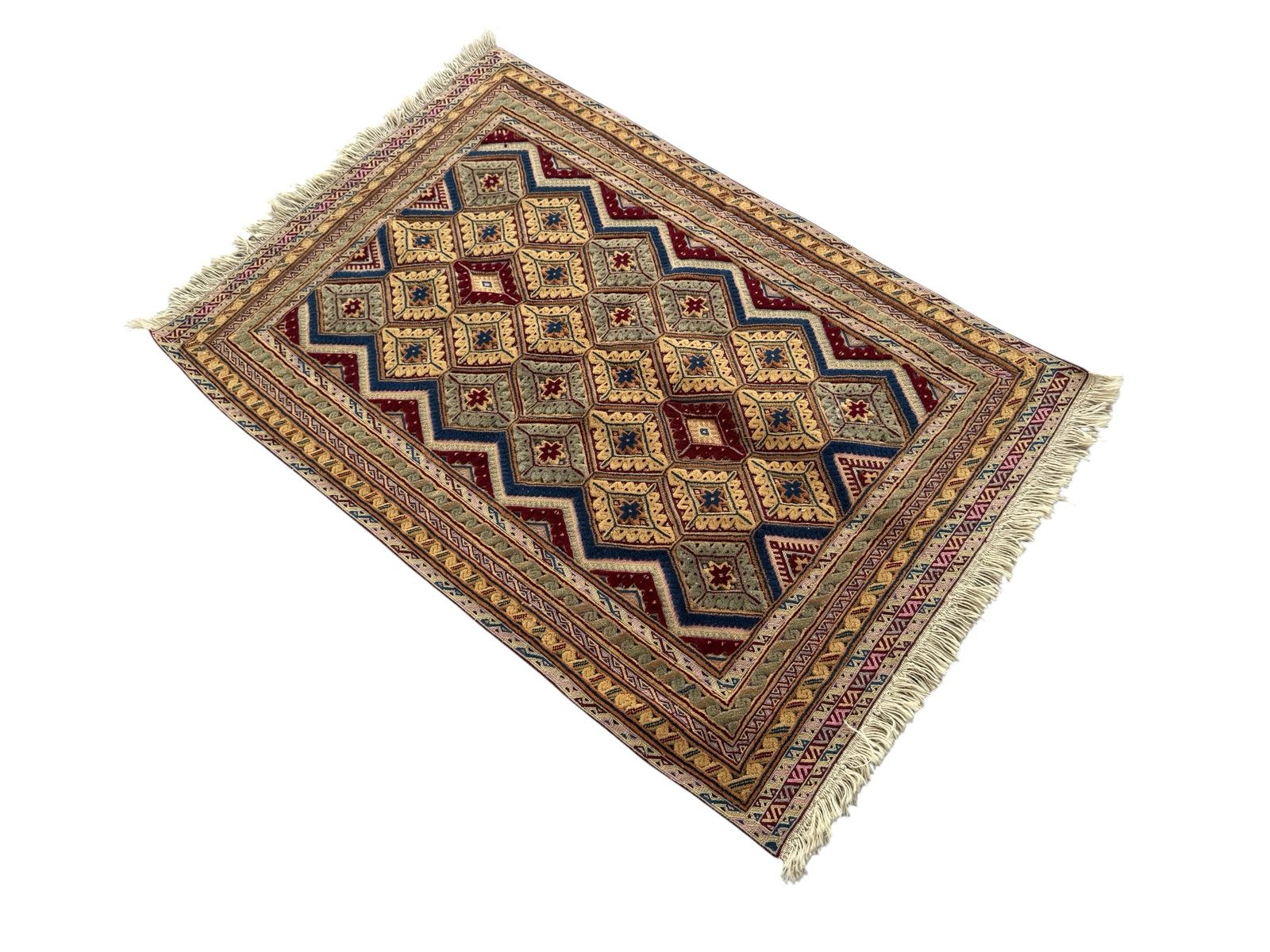 Handmade Afghan Meshwani Rug 125 CM x 85 CM  SK#1495
