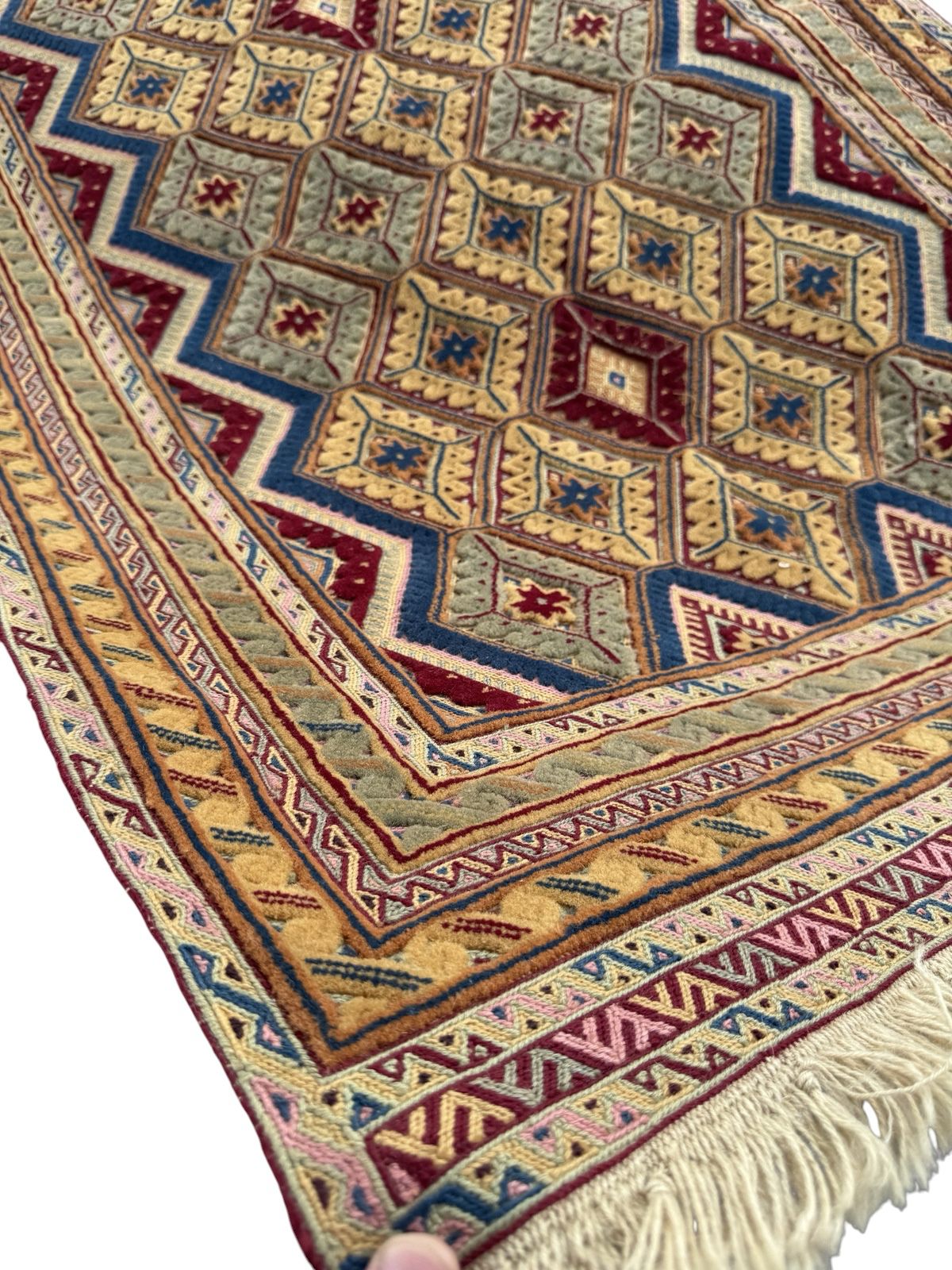 Handmade Afghan Meshwani Rug 125 CM x 85 CM  SK#1495