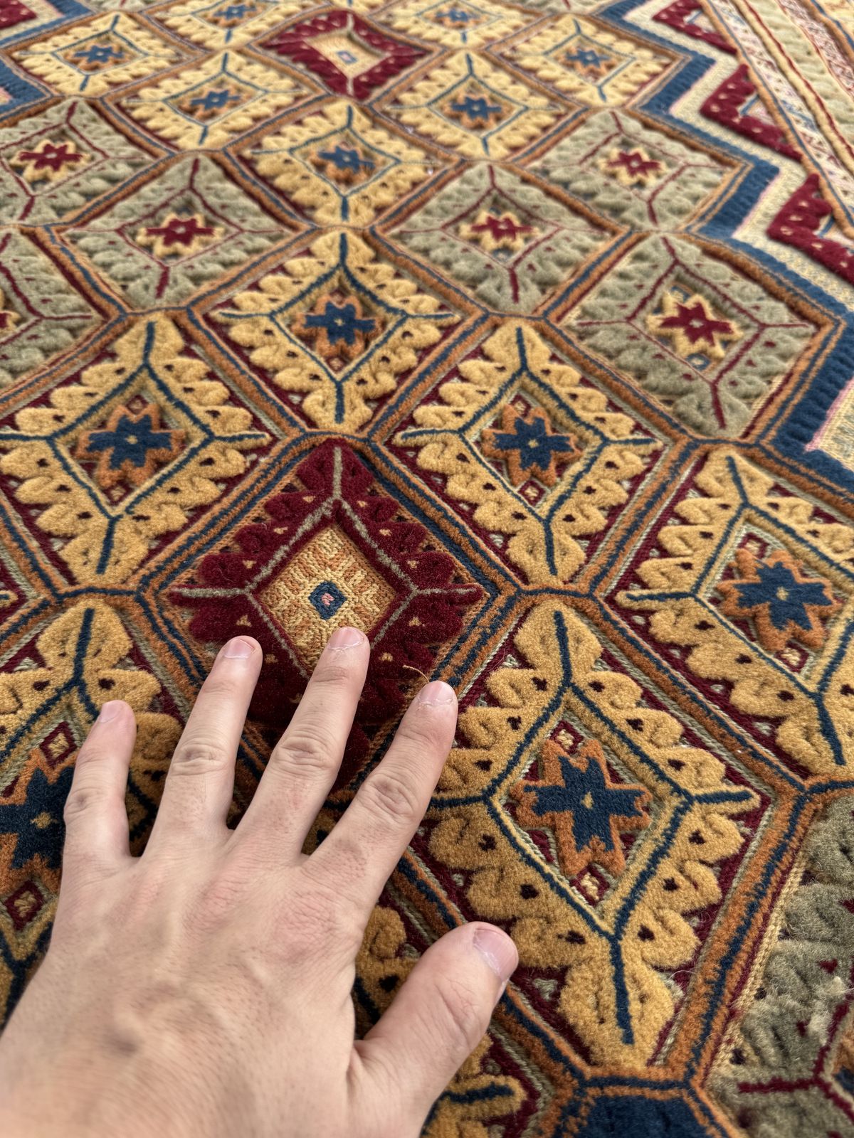 Handmade Afghan Meshwani Rug 125 CM x 85 CM  SK#1495