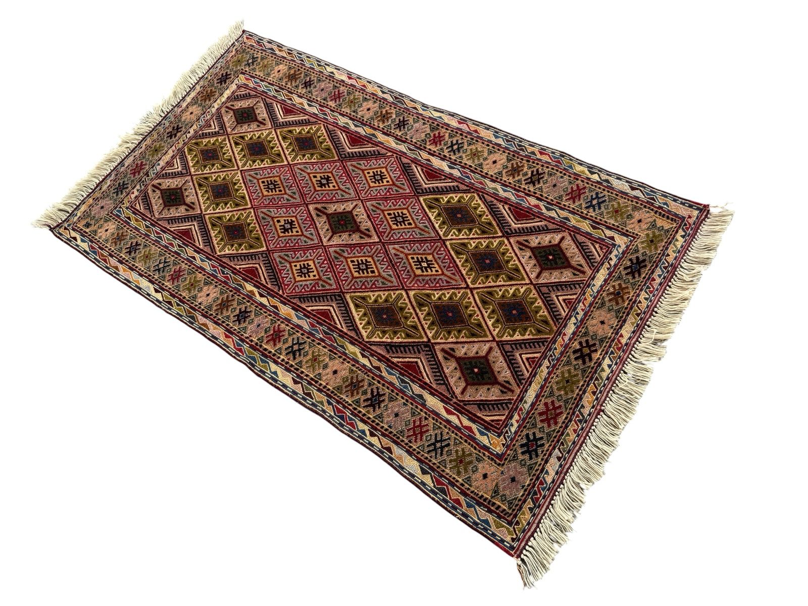 Handmade Afghan Meshwani Rug 140 CM x 80 CM  SK#1496