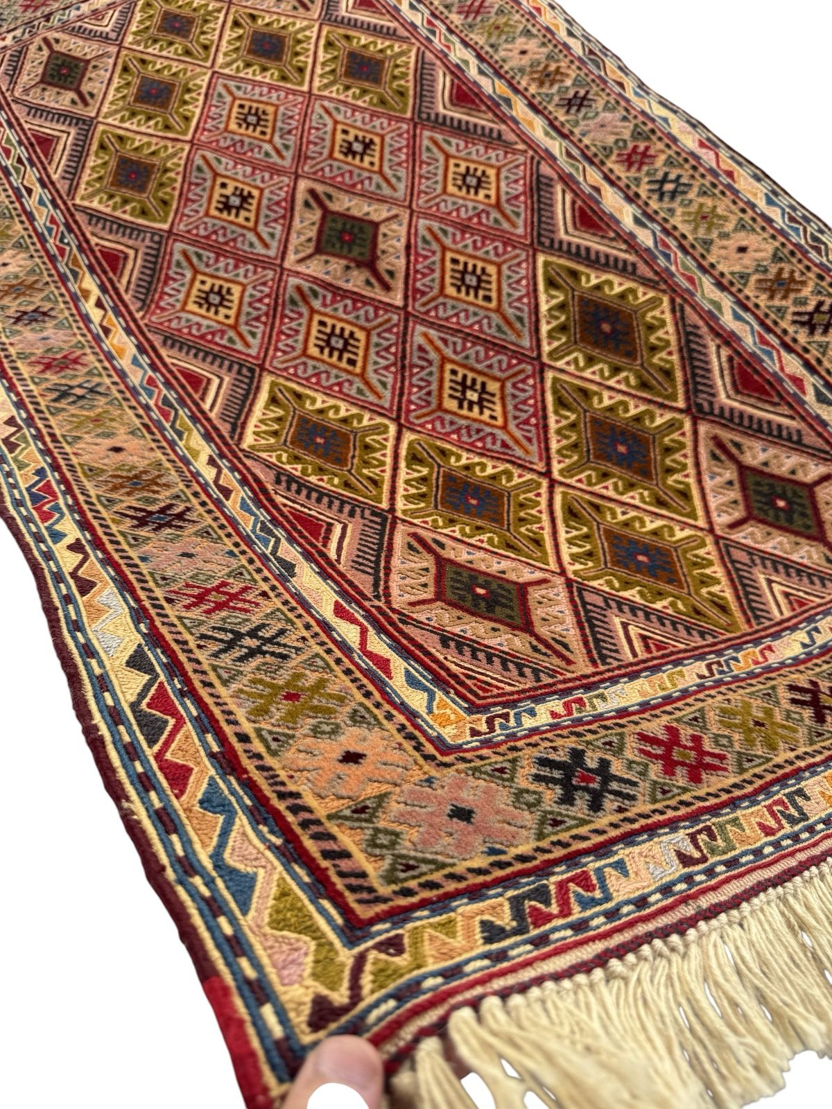 Handmade Afghan Meshwani Rug 140 CM x 80 CM  SK#1496