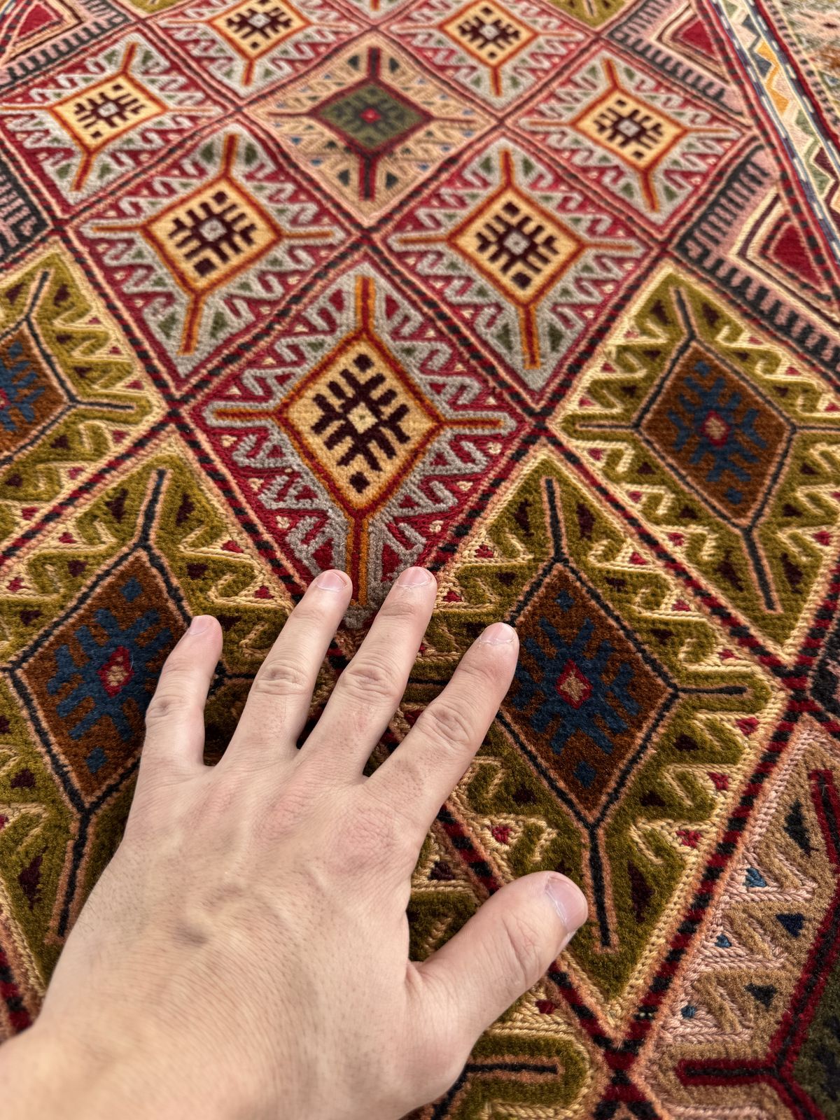 Handmade Afghan Meshwani Rug 140 CM x 80 CM  SK#1496
