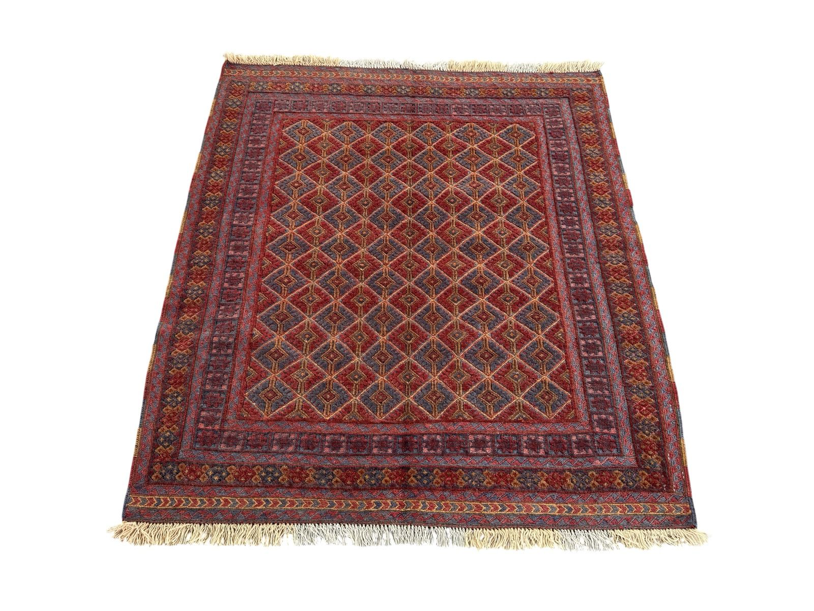 Handmade Afghan Meshwani Rug 120 CM x 107 CM  SK#1497