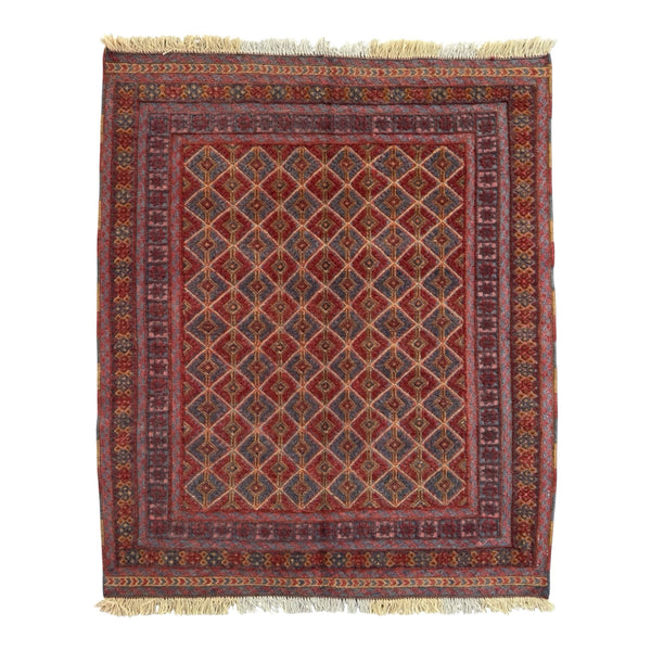 Handmade Afghan Meshwani Rug 120 CM x 107 CM  SK#1497