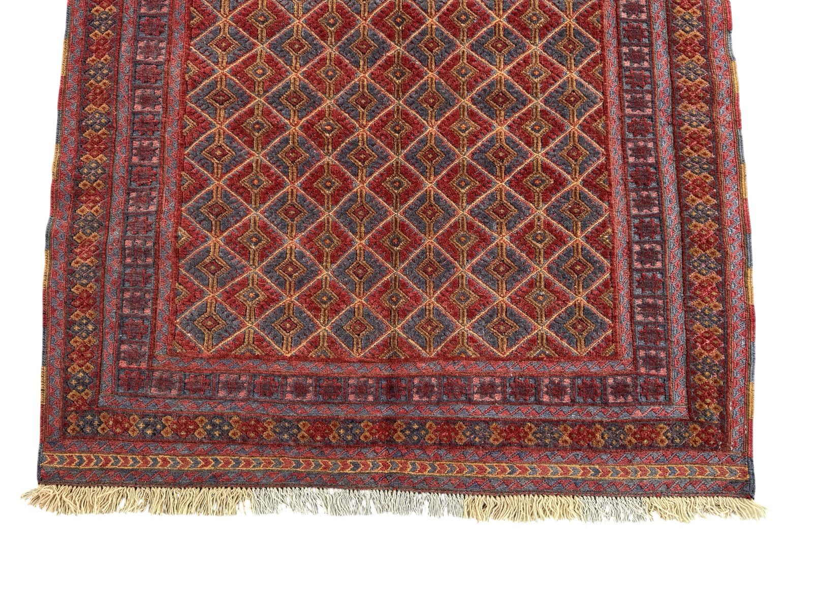 Handmade Afghan Meshwani Rug 120 CM x 107 CM  SK#1497