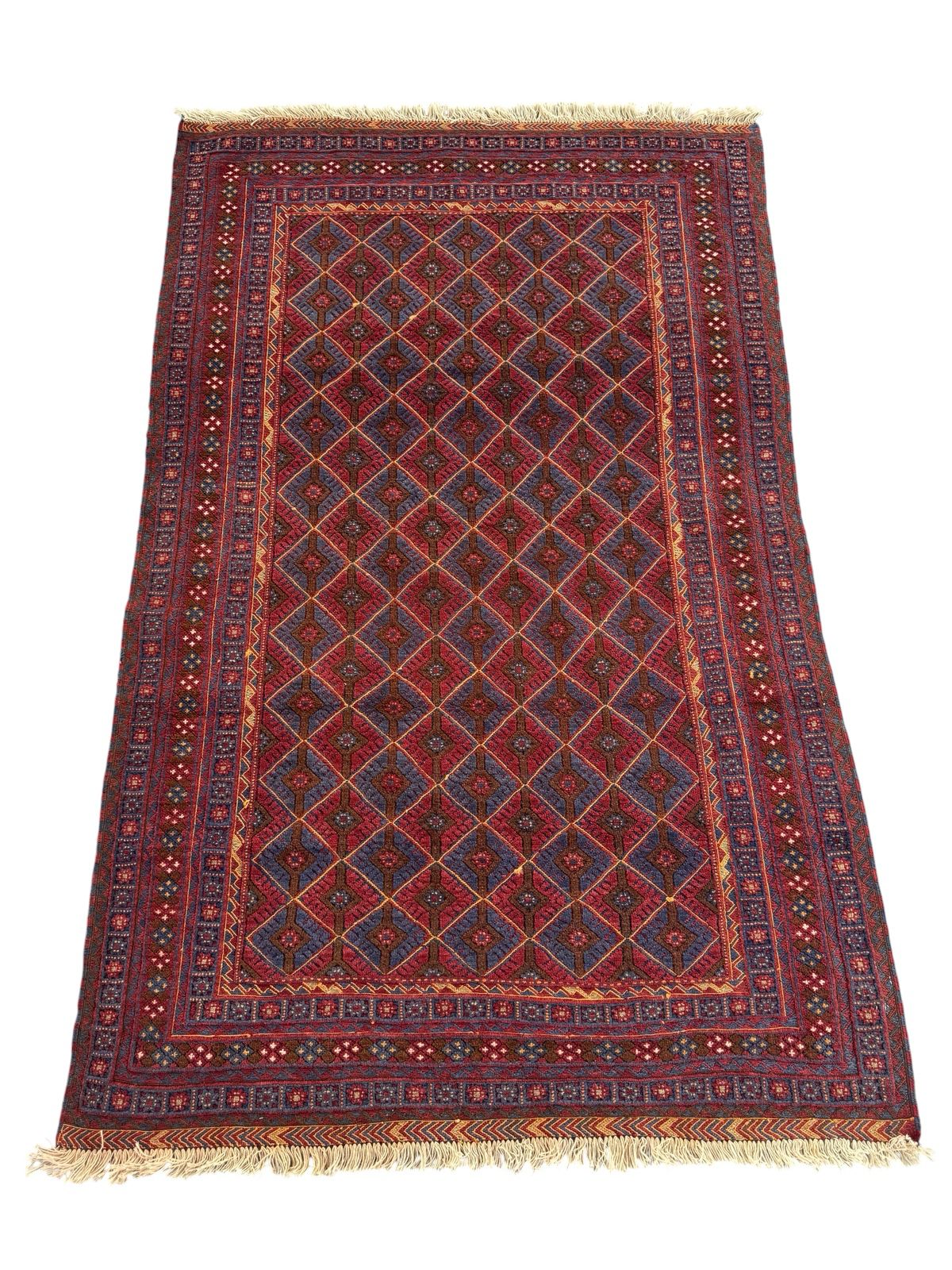 Handmade Tribal Afghan Meshwani Rug 210 CM x 142 CM  SK#1498