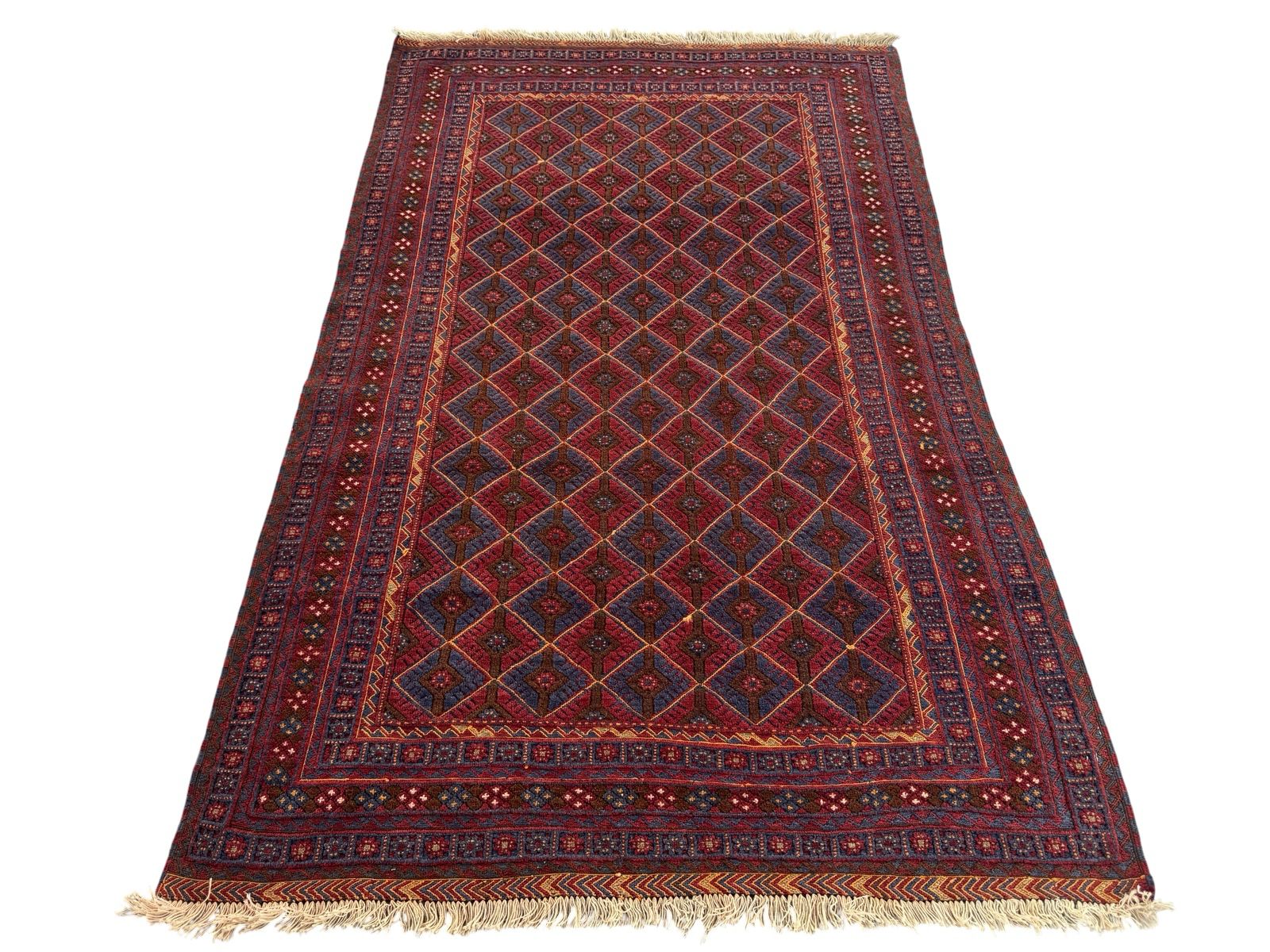 Handmade Tribal Afghan Meshwani Rug 210 CM x 142 CM  SK#1498